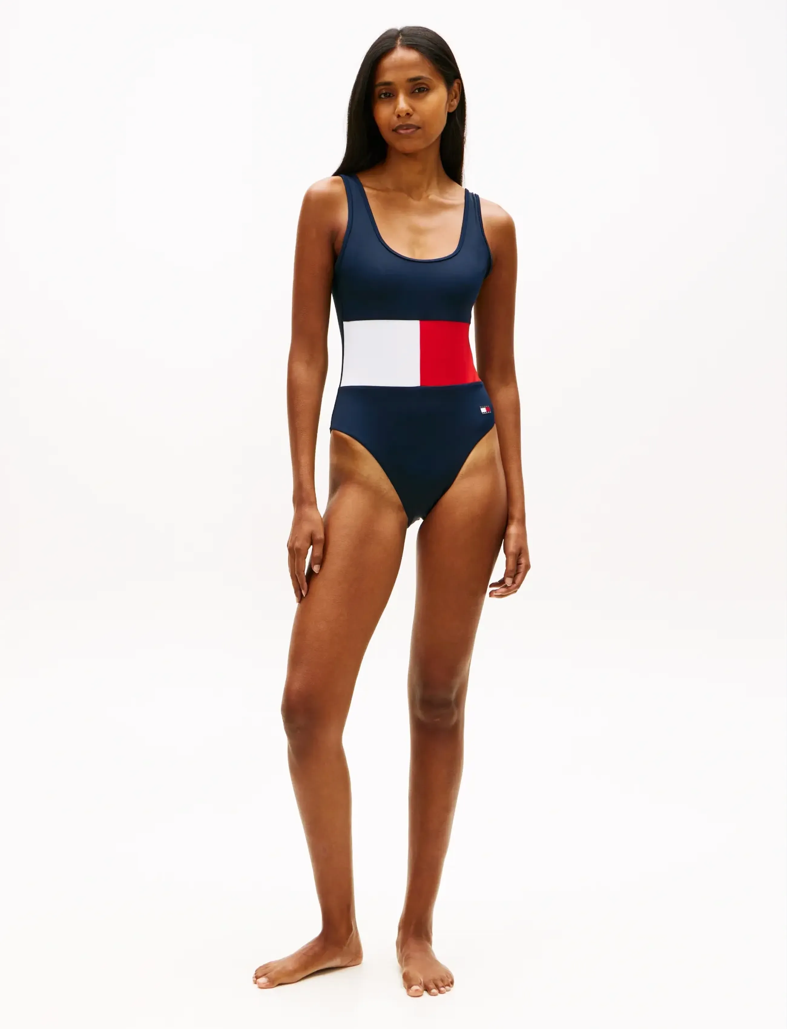 Tommy Hilfiger - SCOOP ONE PIECE (EXT SIZES) - badeanzüge - dark night navy - 3