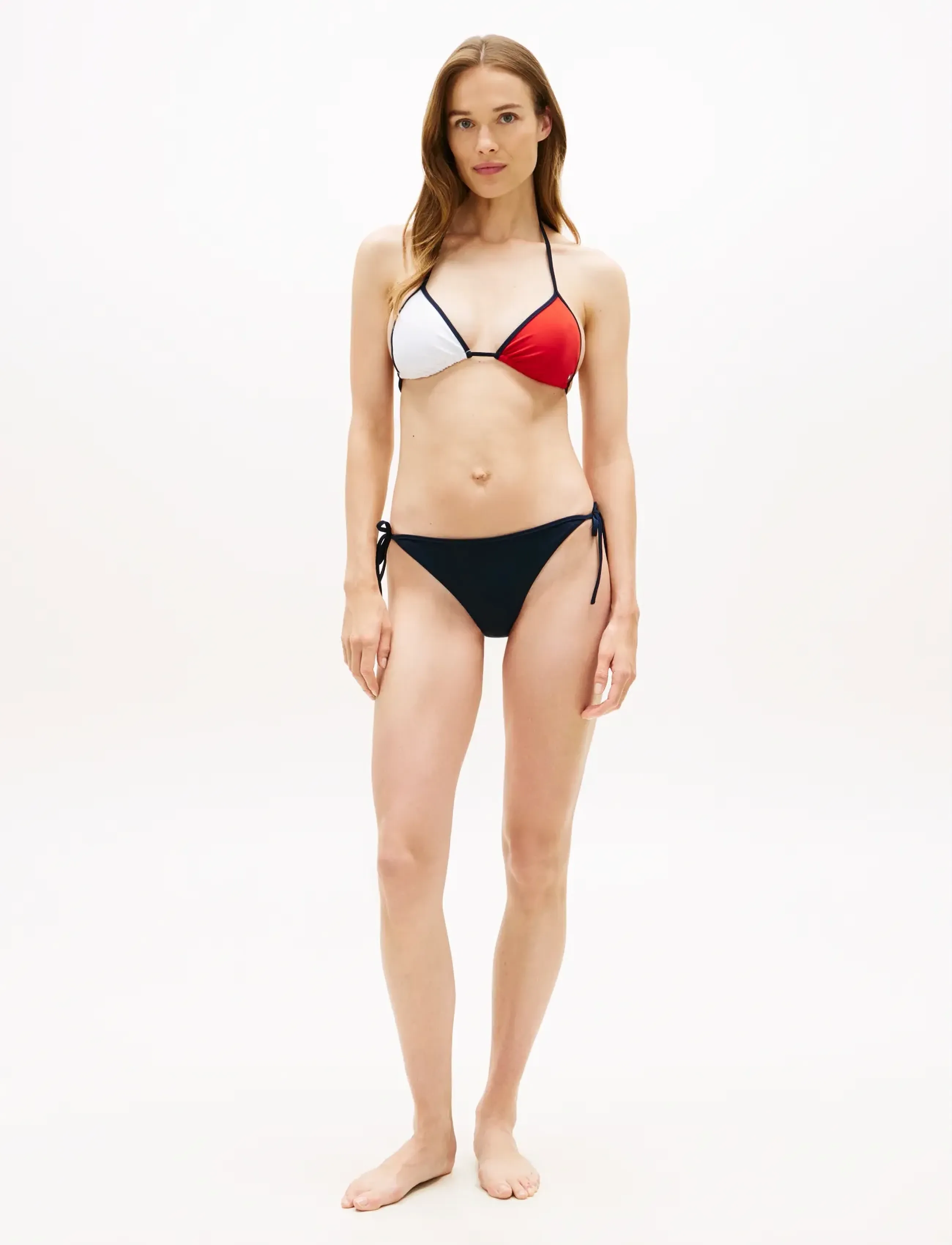 Tommy Hilfiger - V STRING SIDE TIE BIKINI - side tie bikinier - dark night navy - 3