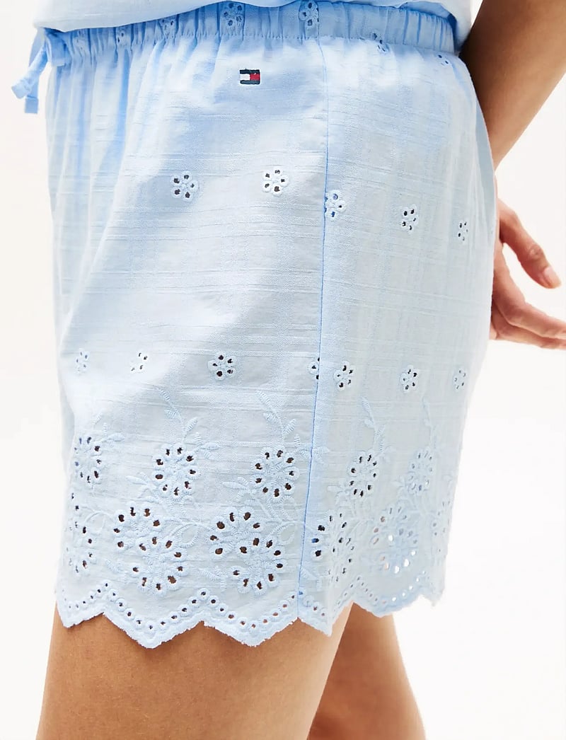 Tommy Hilfiger - EMBROIDERY CAMI SHORT SET - pyjamas - sweet blue - 4