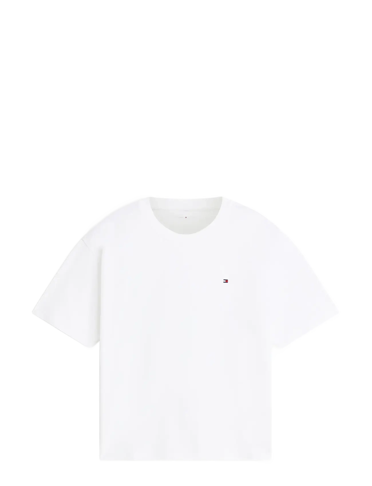 Tommy Hilfiger SS JERSEY T-SHIRT - Festival outfit - ECRU / cream
