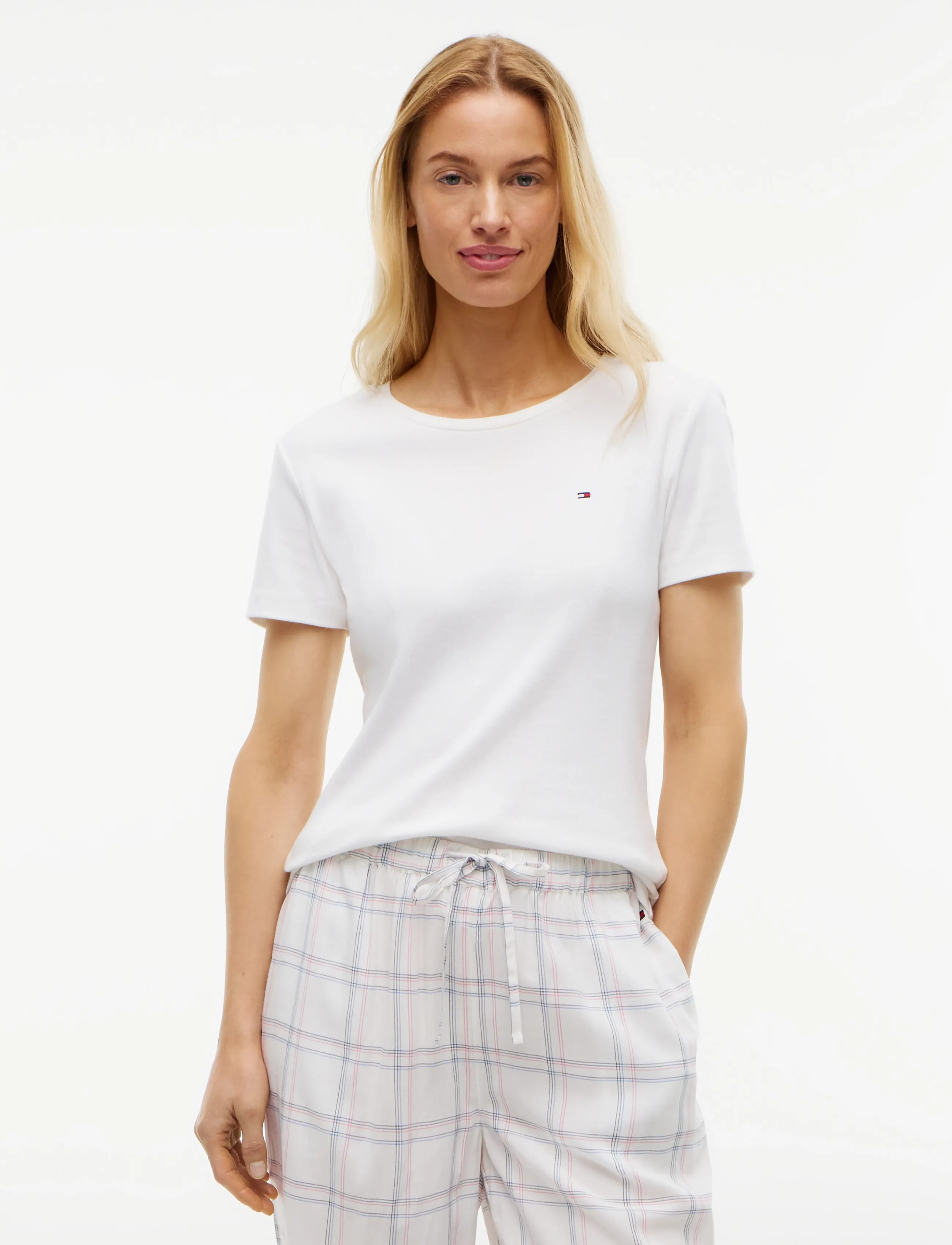 Tommy Hilfiger - SS JERSEY T-SHIRT - t-shirts - ecru - 0