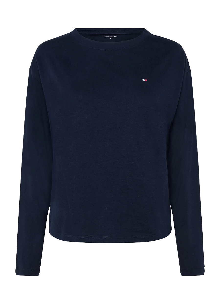 Tommy Hilfiger - LS JERSEY T-SHIRT - långärmade toppar - dark blue - 1