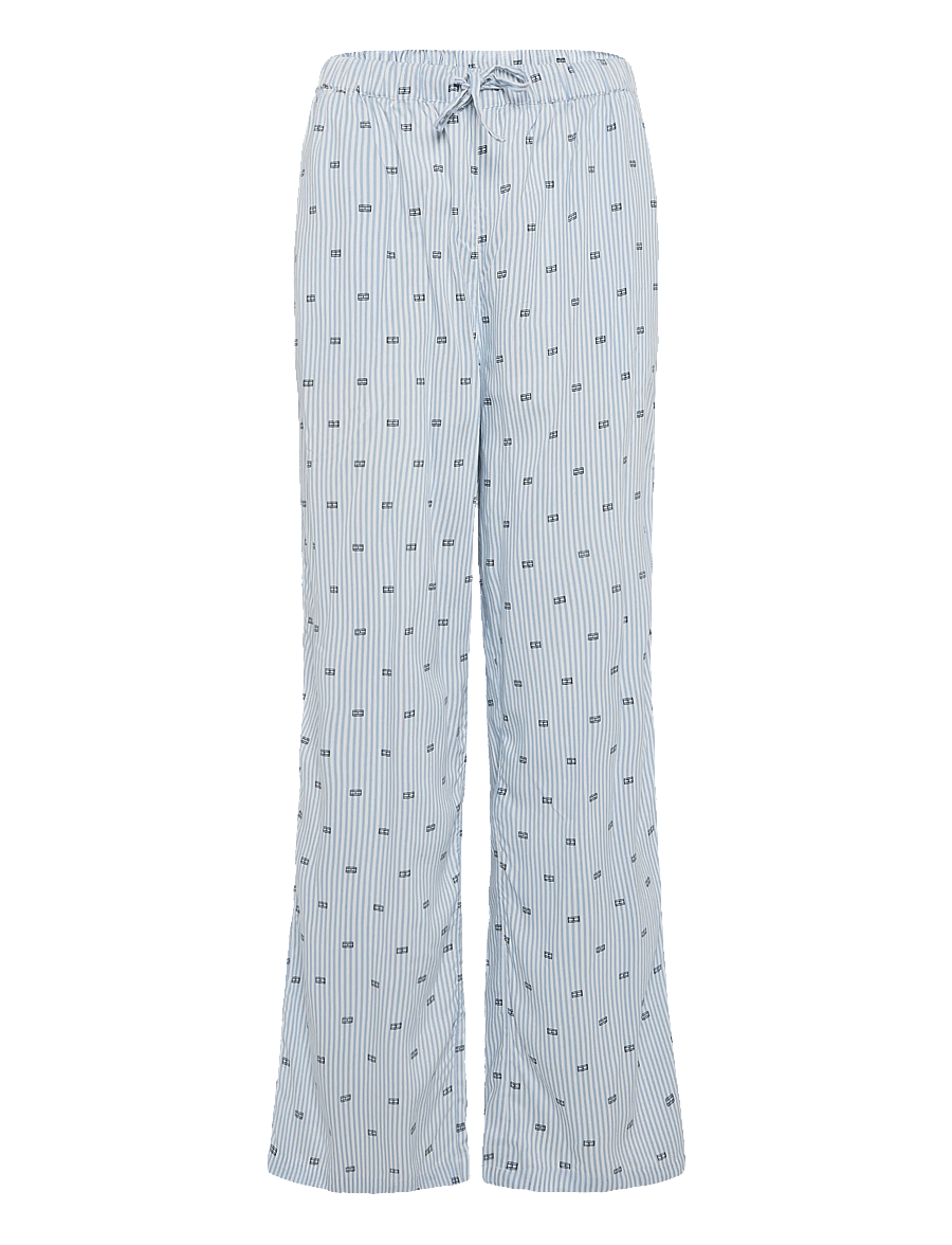 Tommy Hilfiger - LS MIX WOVEN PANTS PJ SET - pyjamas - white flag ithaca critter - 3