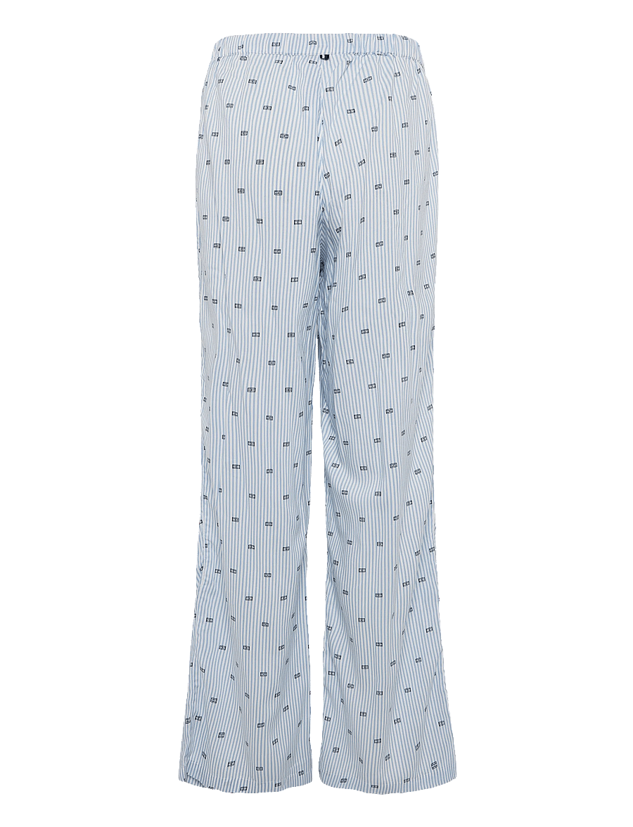 Tommy Hilfiger - LS MIX WOVEN PANTS PJ SET - pyjamas - white flag ithaca critter - 4