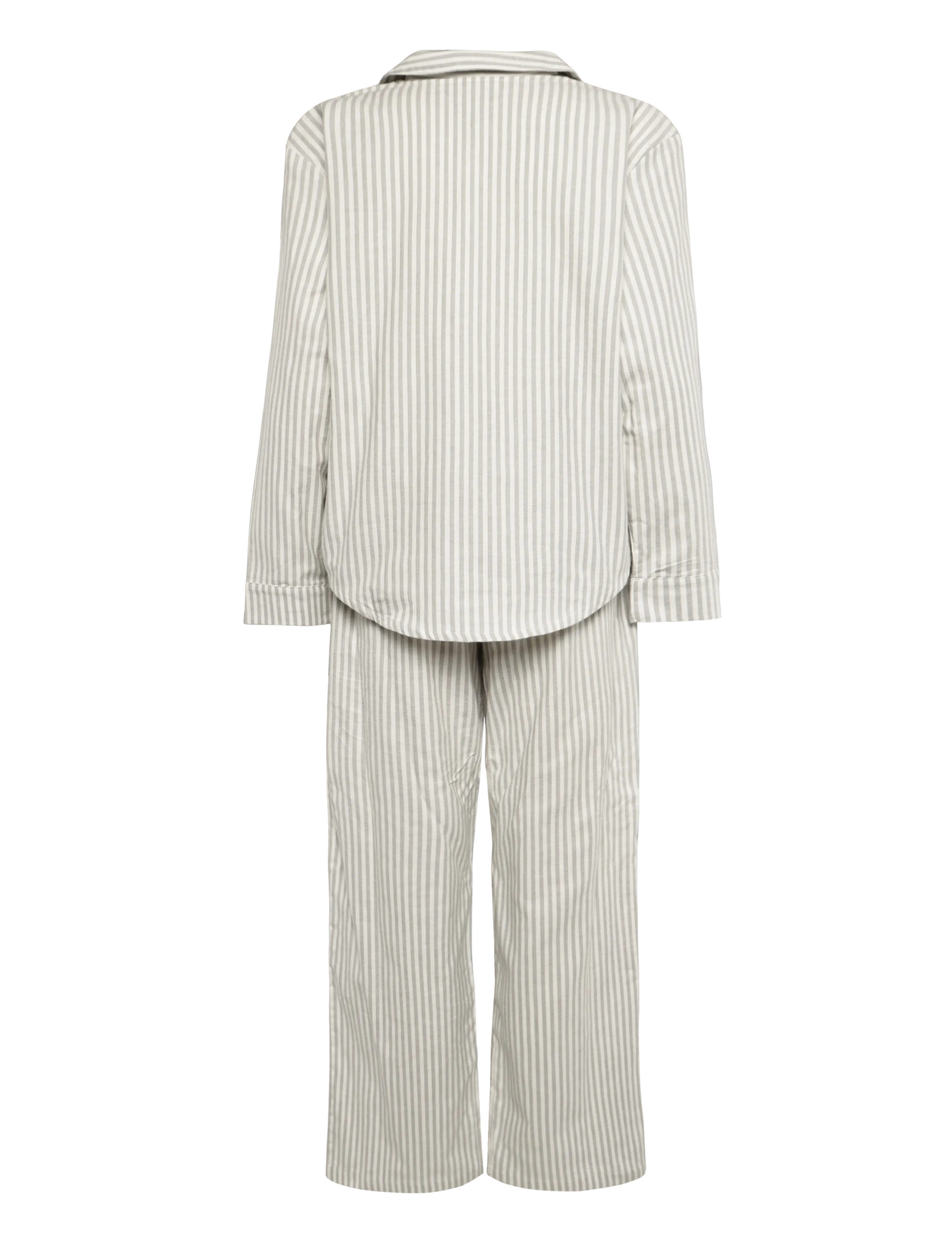 Tommy Hilfiger - LS SHIRT FLANNEL PANTS PJ SET - pidžaamad - flannel stripe grey - 2