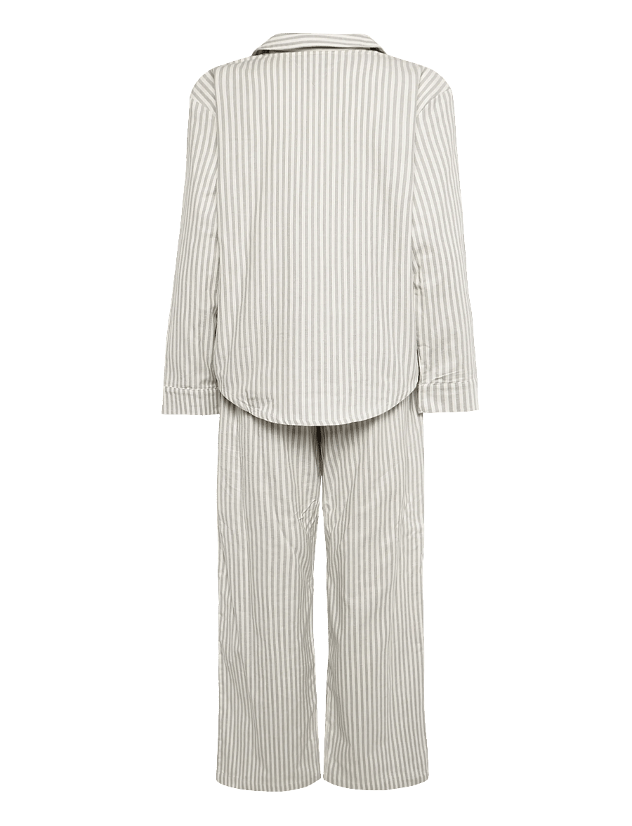 Tommy Hilfiger - LS SHIRT FLANNEL PANTS PJ SET - pidžaamad - flannel stripe grey - 2