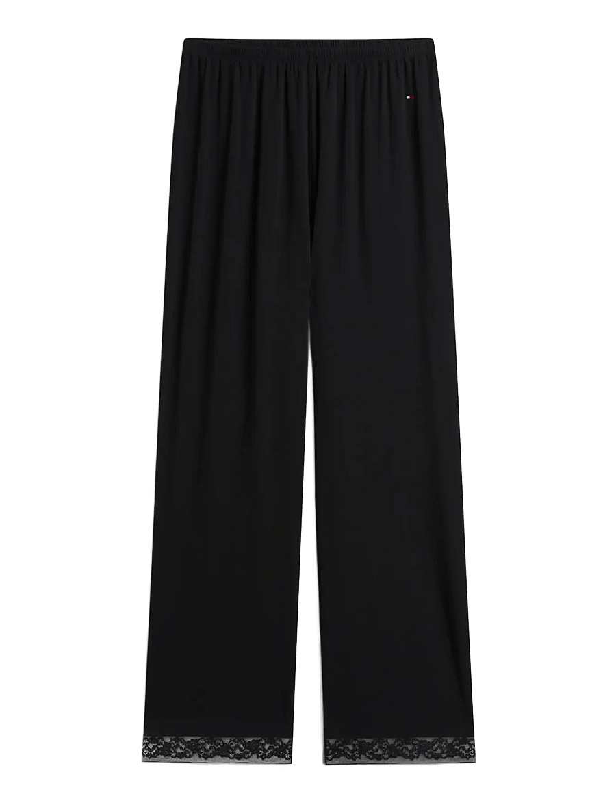 Tommy Hilfiger - PANTS W. LACE (EXT.SIZES) - black - 1