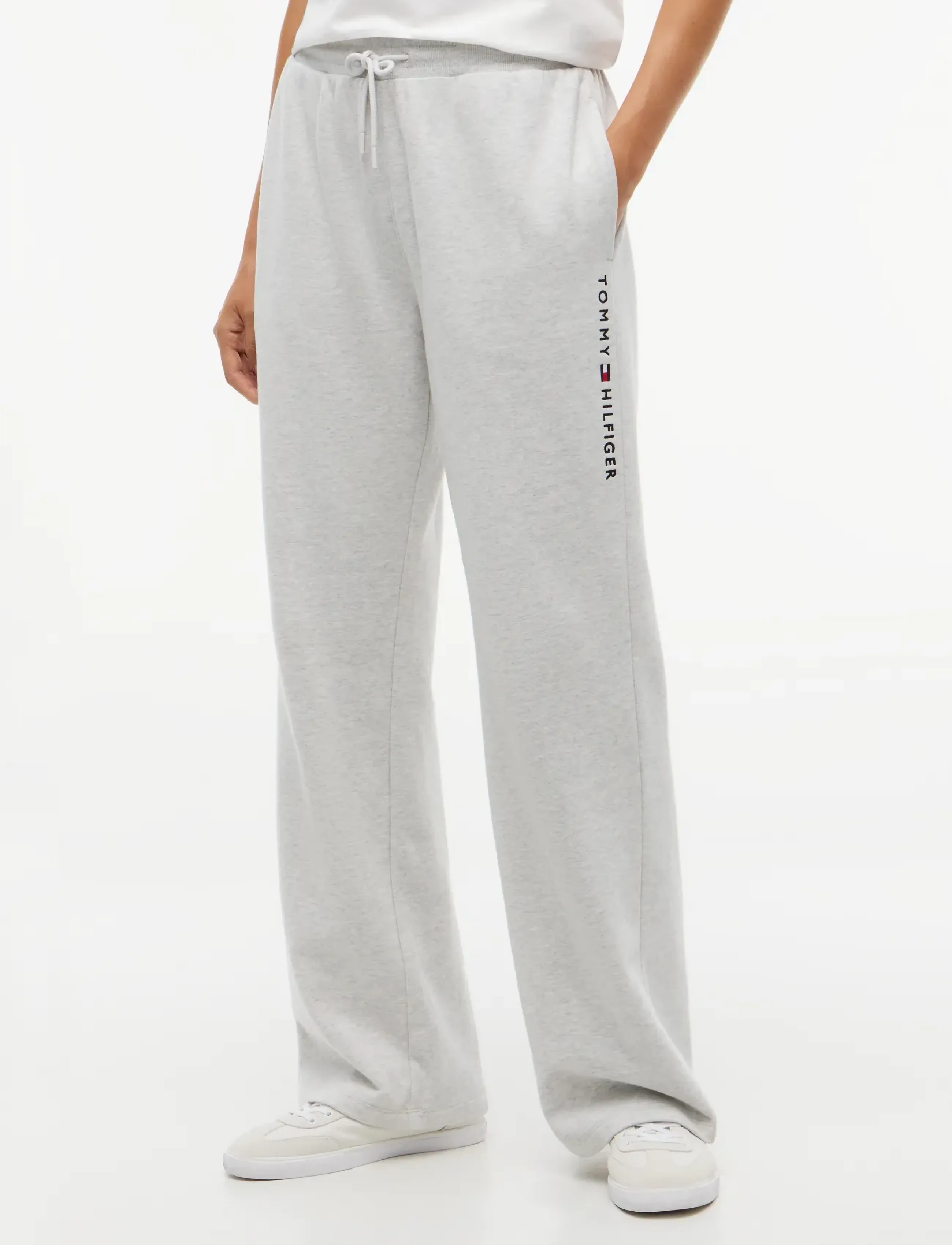 Tommy Hilfiger TRACK PANTS - Tommy Hilfiger - WARM ICE GREY HEATHER / grey