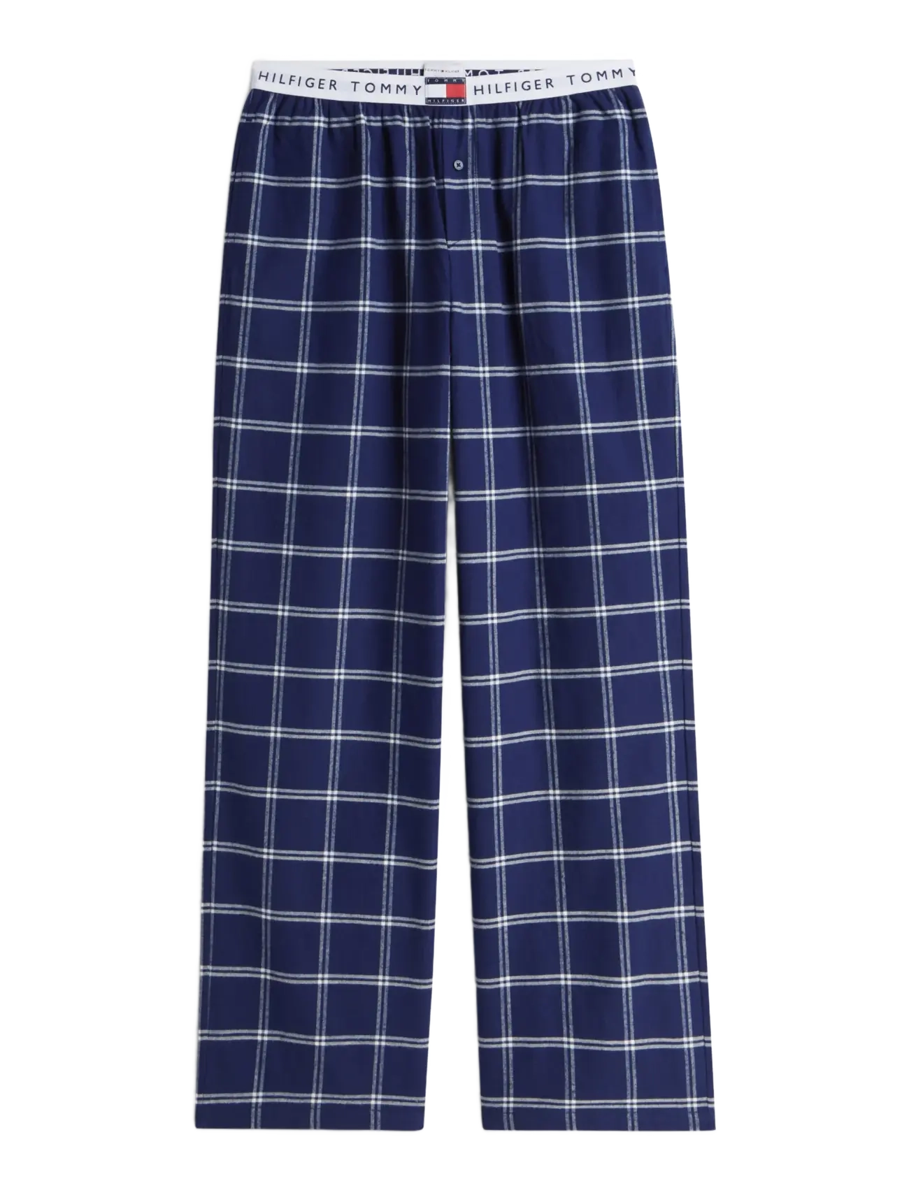 Tommy Hilfiger FLANNEL PANTS - Pyjamasbyxor - DOUBLE WINDOWPANE BREEZE BLUE / navy