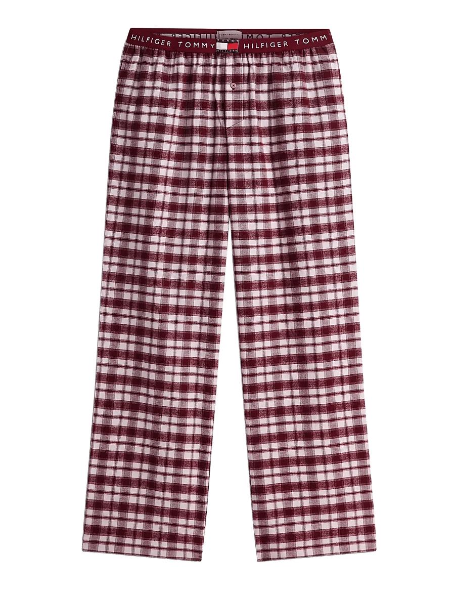 Tommy Hilfiger - FLANNEL PANTS - pyjama pants - light pink plaid - 1