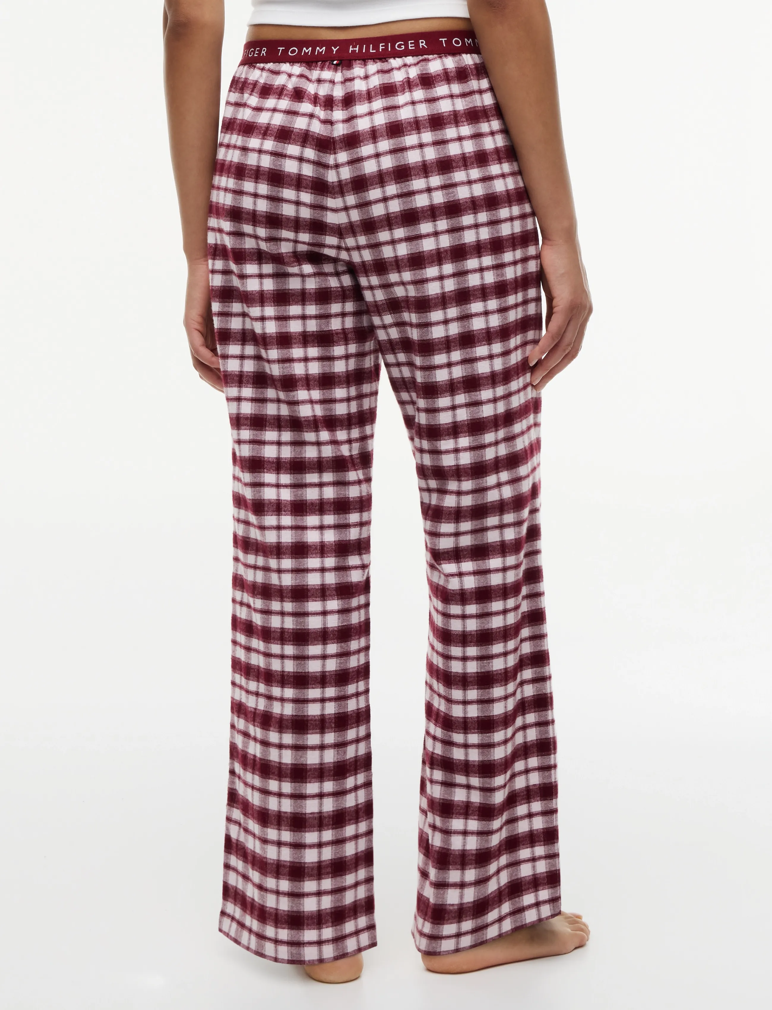 Tommy Hilfiger - FLANNEL PANTS - pyjama pants - light pink plaid - 2