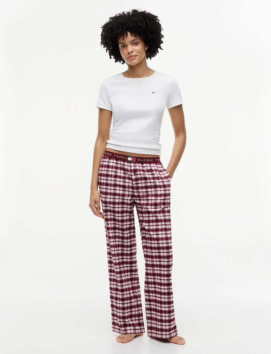 Tommy Hilfiger - FLANNEL PANTS - pyjama pants - light pink plaid - 3
