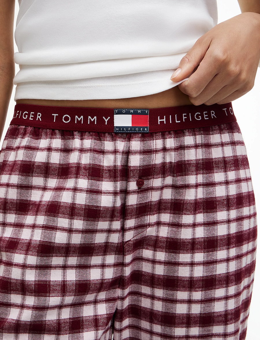 Tommy Hilfiger - FLANNEL PANTS - pyjama pants - light pink plaid - 4