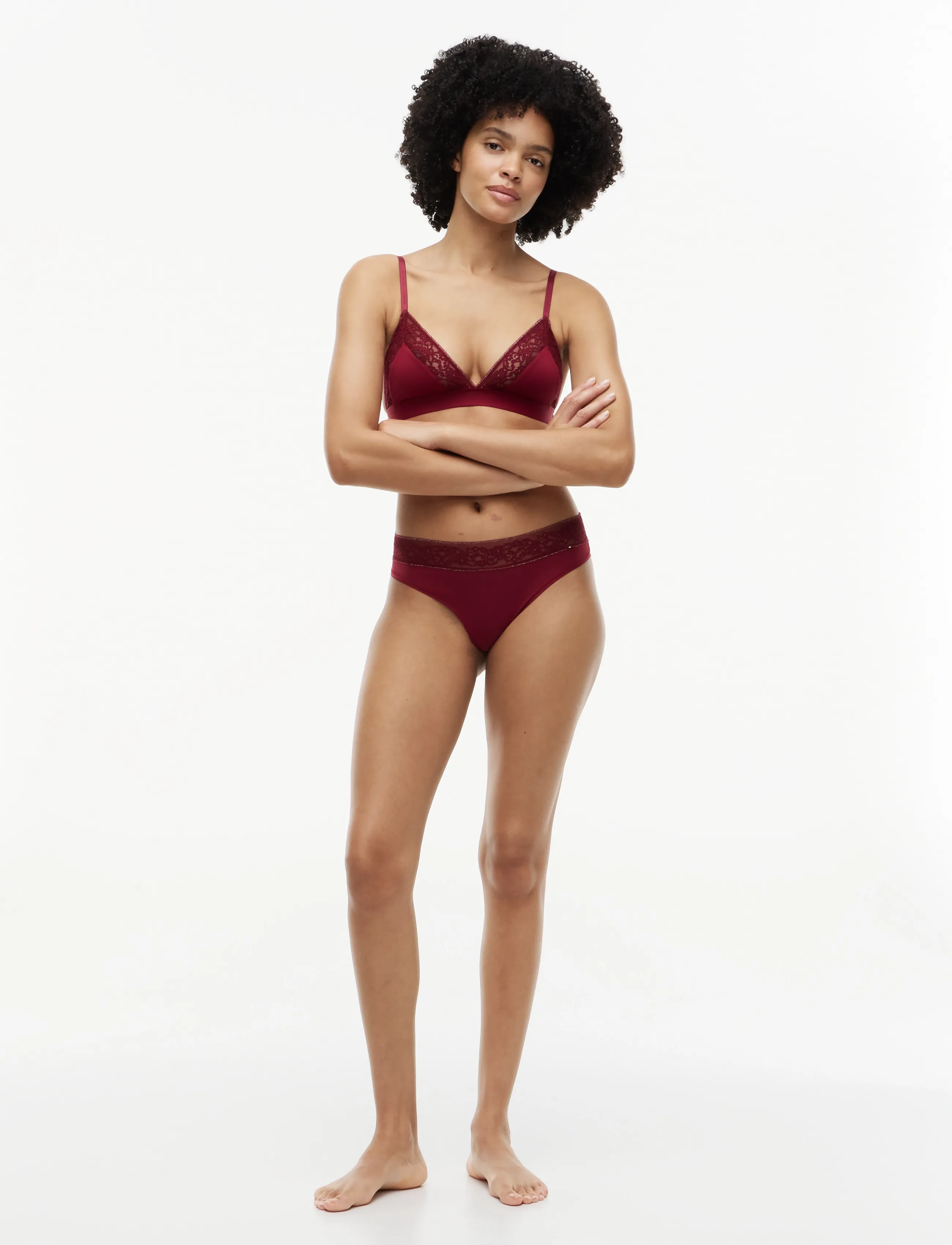 Tommy Hilfiger - TRIANGLE - bralette - rouge lurex - 3
