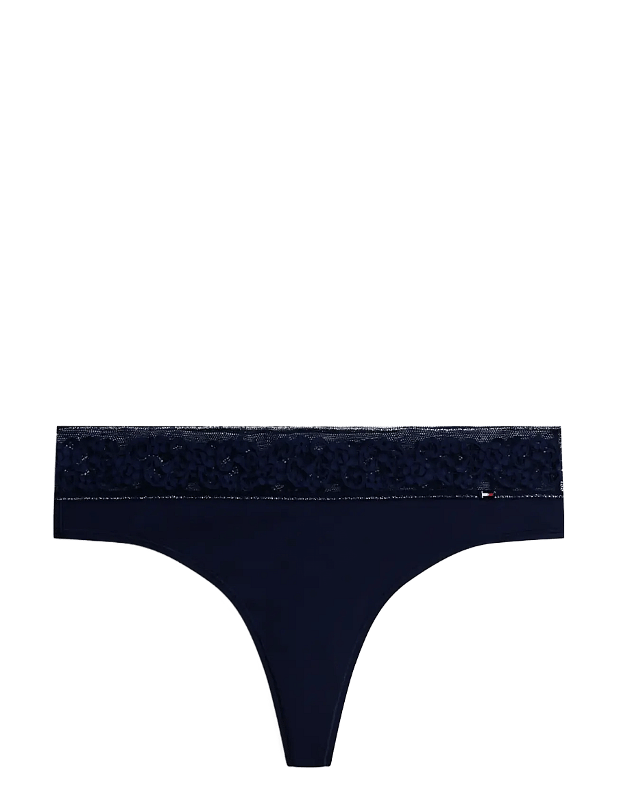 Tommy Hilfiger - THONG - stringtrusser - dark blue lurex - 0
