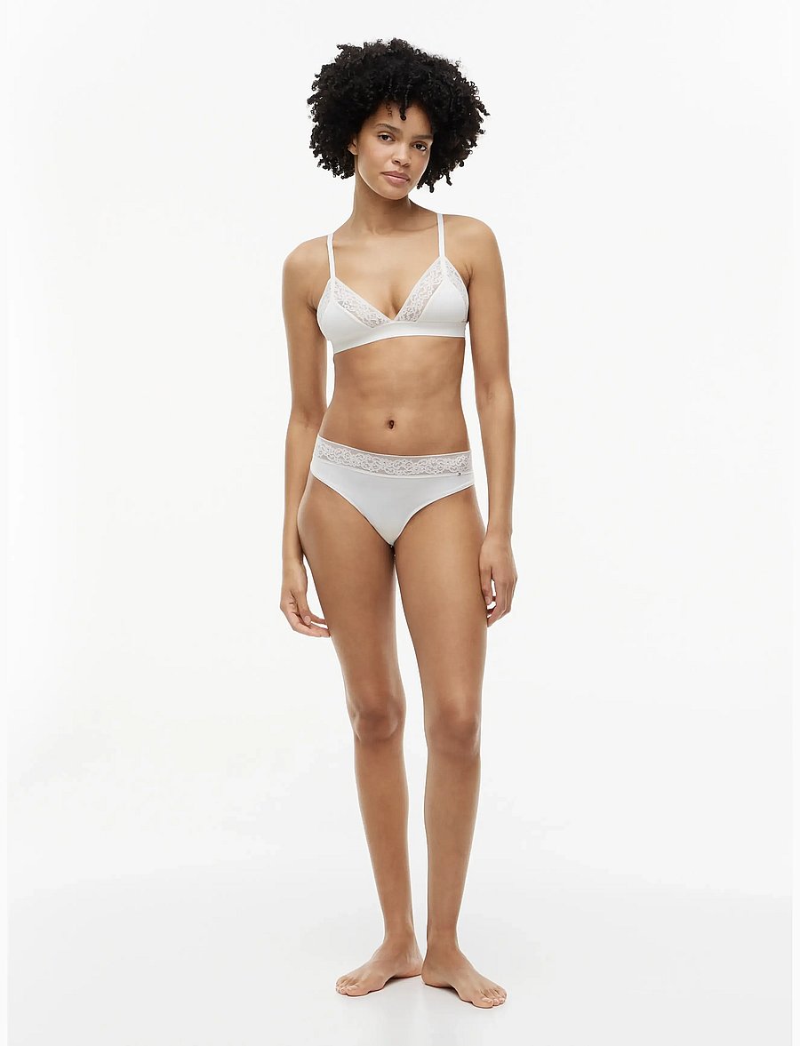 Tommy Hilfiger - THONG - stringtrosor - ivory silk - 2