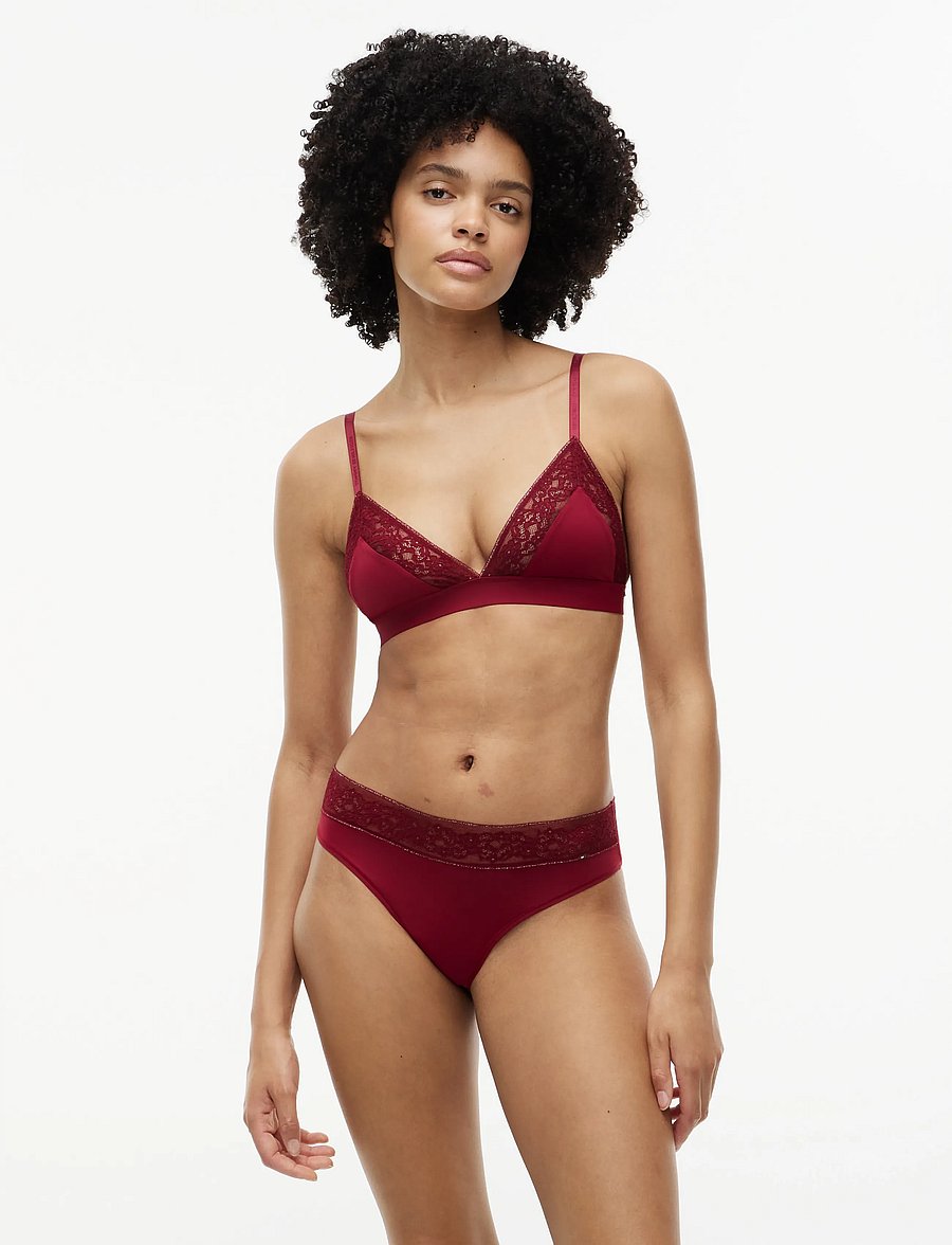 Tommy Hilfiger - THONG - stringtrusser - rouge lurex - 0