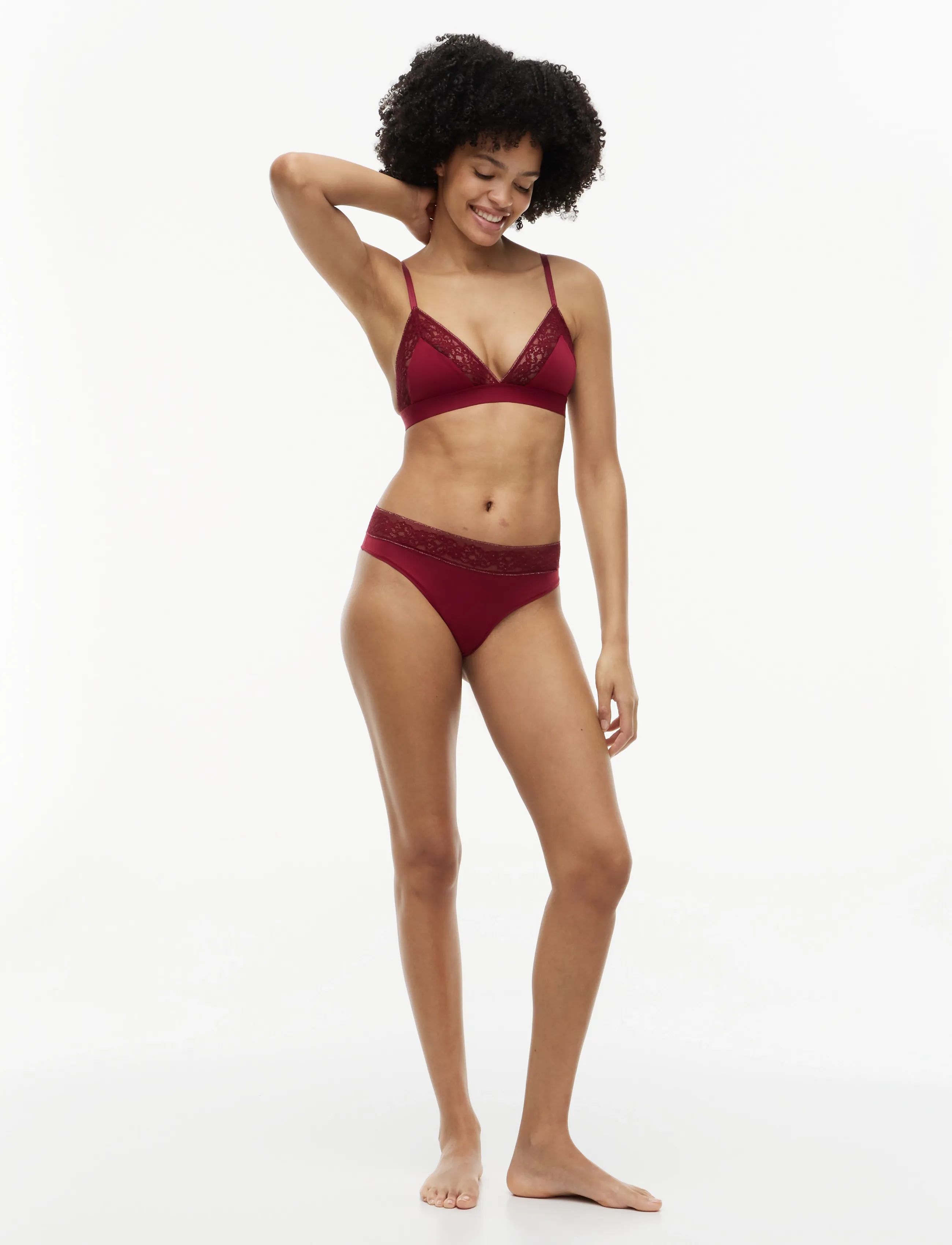 Tommy Hilfiger - THONG - stringtrusser - rouge lurex - 2