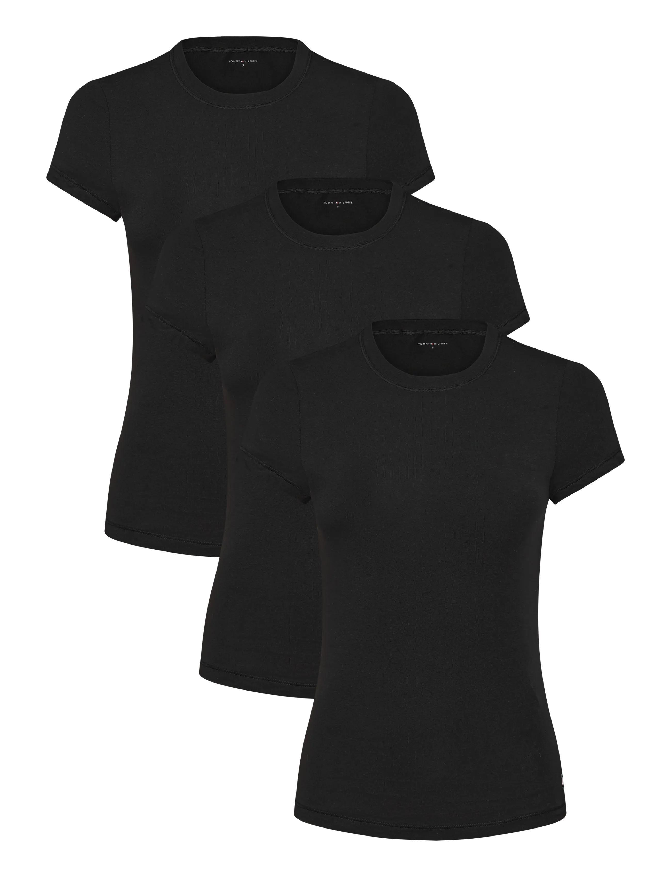 Tommy Hilfiger - 3 PACK SS T-SHIRT - t-shirts - black black black - 1