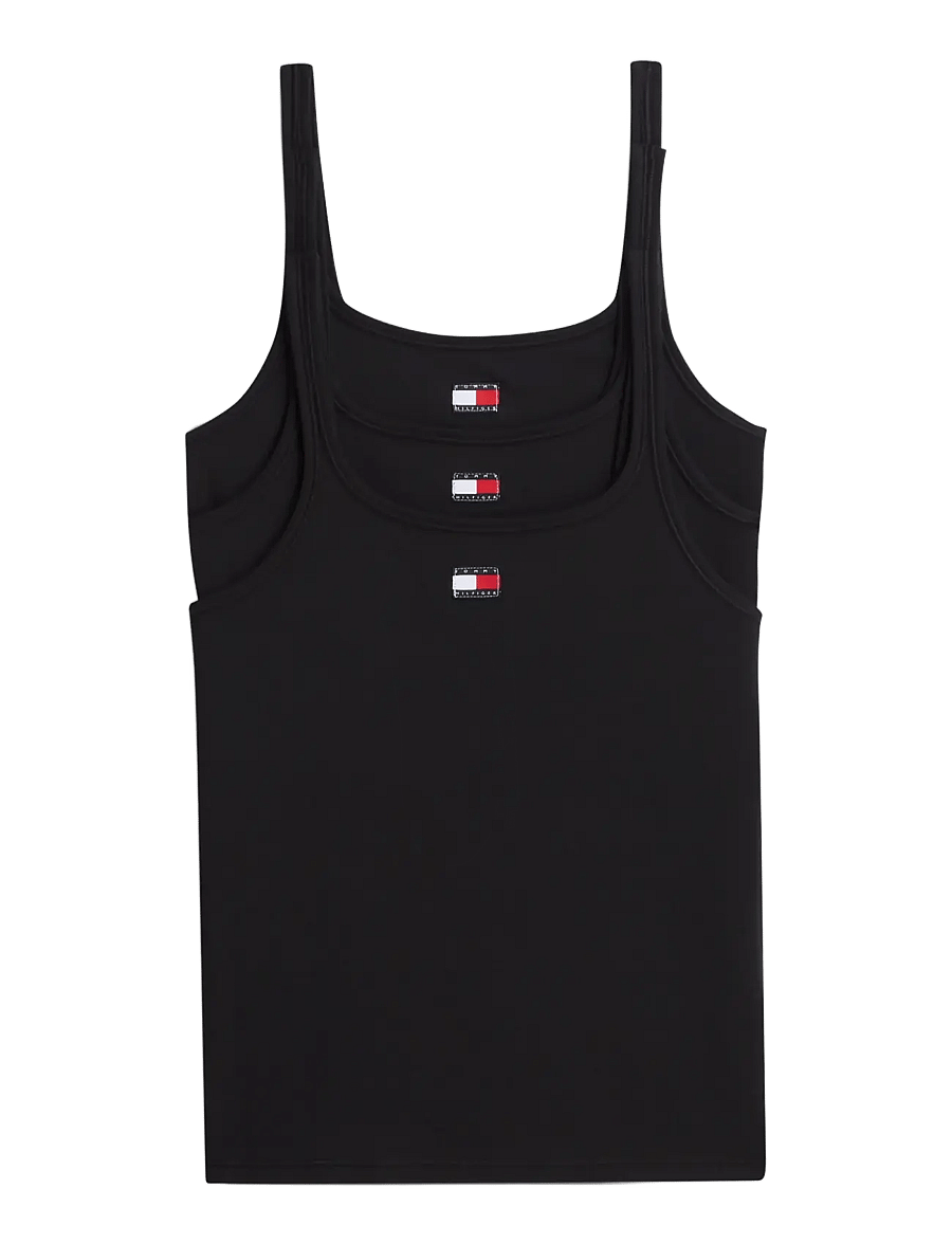 Tommy Hilfiger - 3 PACK TANK TOP - Ärmellose tops - black black black - 0