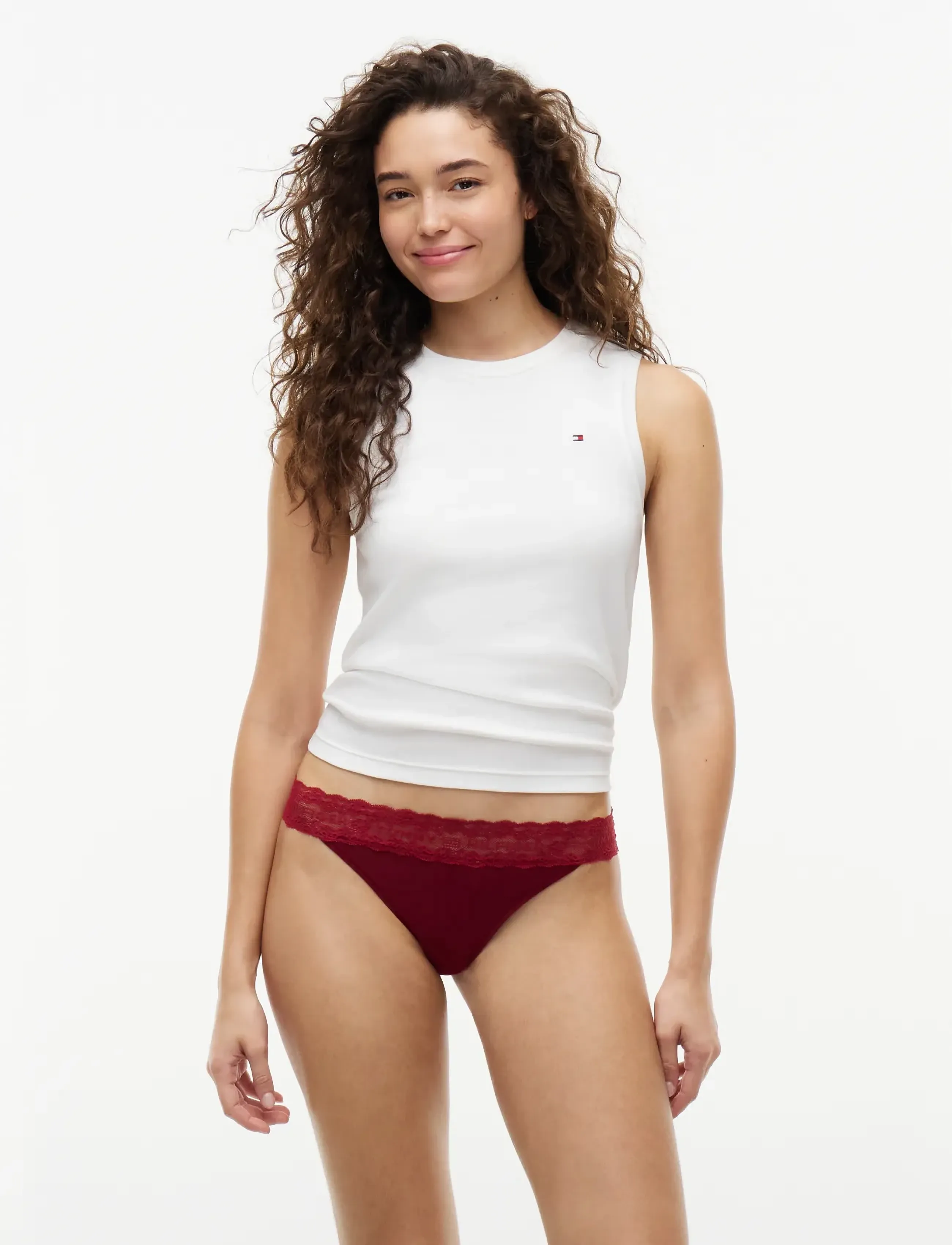 Tommy Hilfiger - GIFT 3 PACK TANGA THONG - stringtrusser - o green c creme rouge - 4