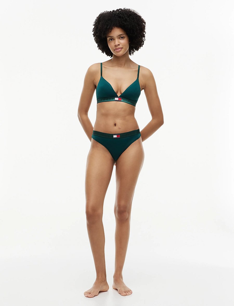 Tommy Hilfiger - SHINE WB THONG (EXT.SIZES) - thongs - ornamental green - 2
