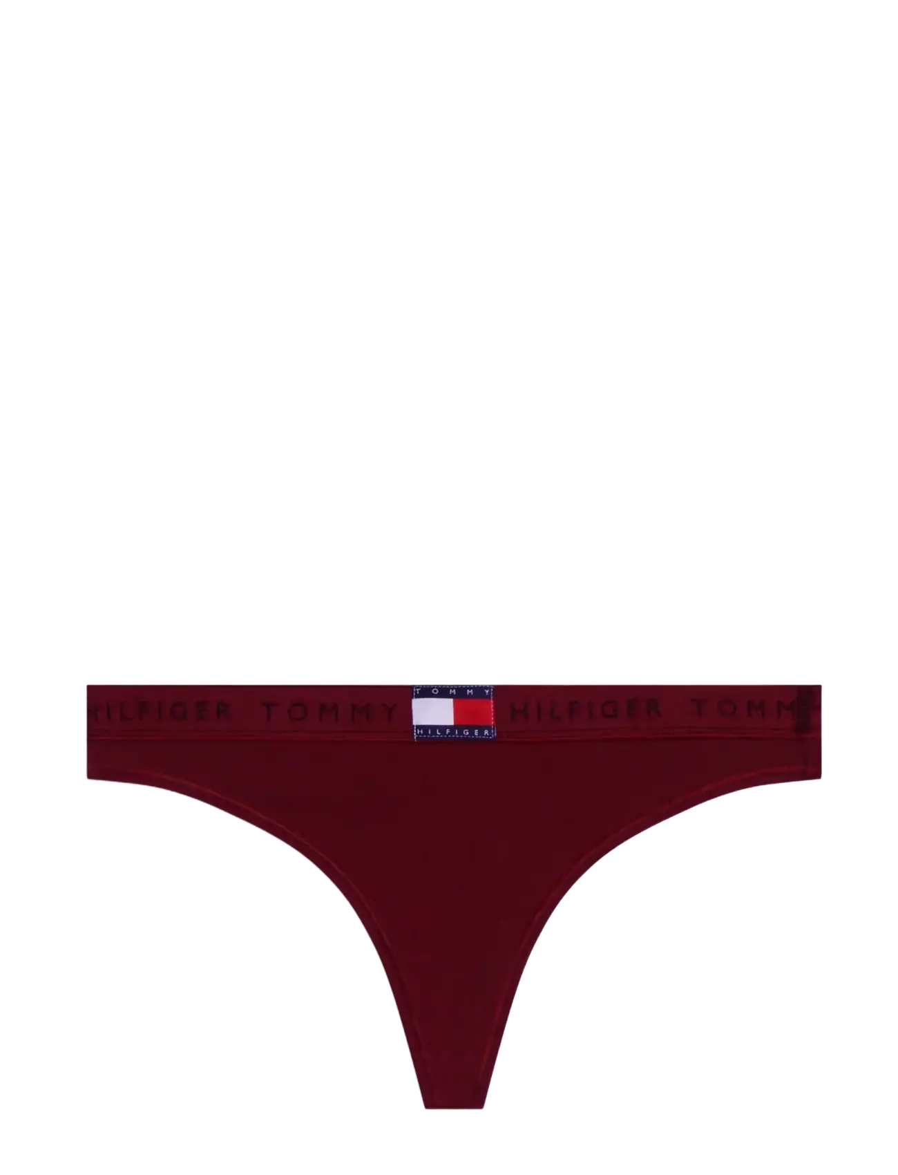 Tommy Hilfiger SHINE WB THONG (EXT.SIZES) - Trusser - ROUGE / burgundy