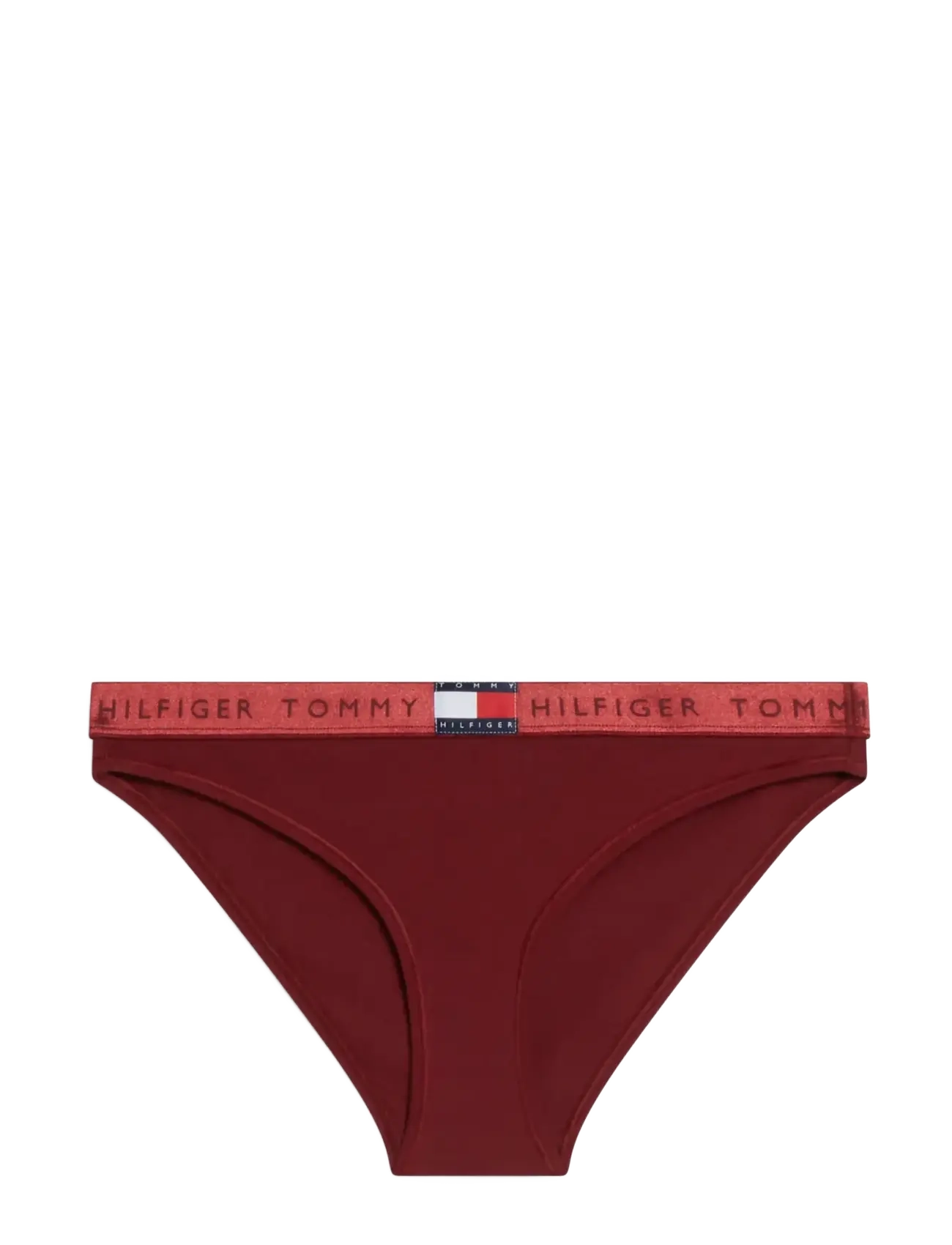 Tommy Hilfiger SHINE WB BIKINI - Trusser - ROUGE / burgundy