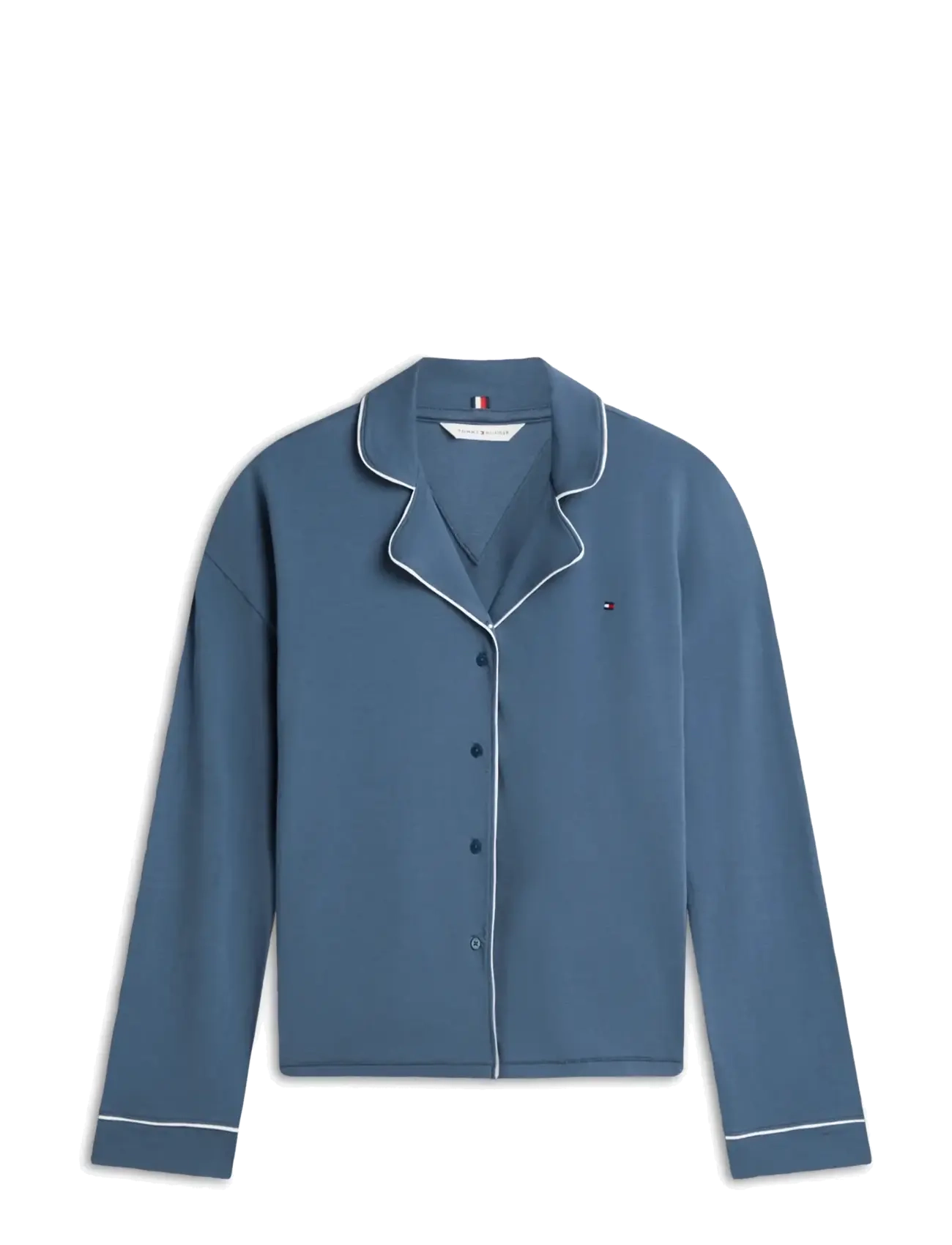 Tommy Hilfiger LS SHIRT PANTS PJ SET - Pyjamas - AEGEAN SEA / blue
