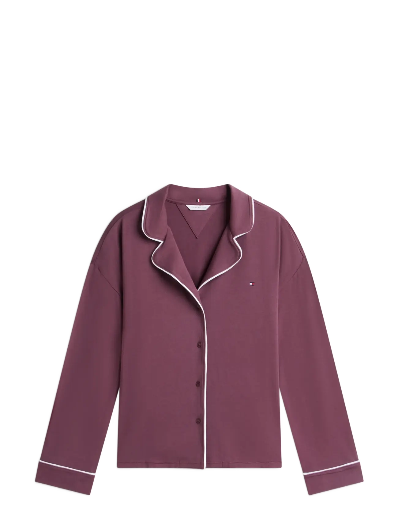 Tommy Hilfiger LS SHIRT PANTS PJ SET - Nachtwäsche - CHOCOLATE CLOVE / brown