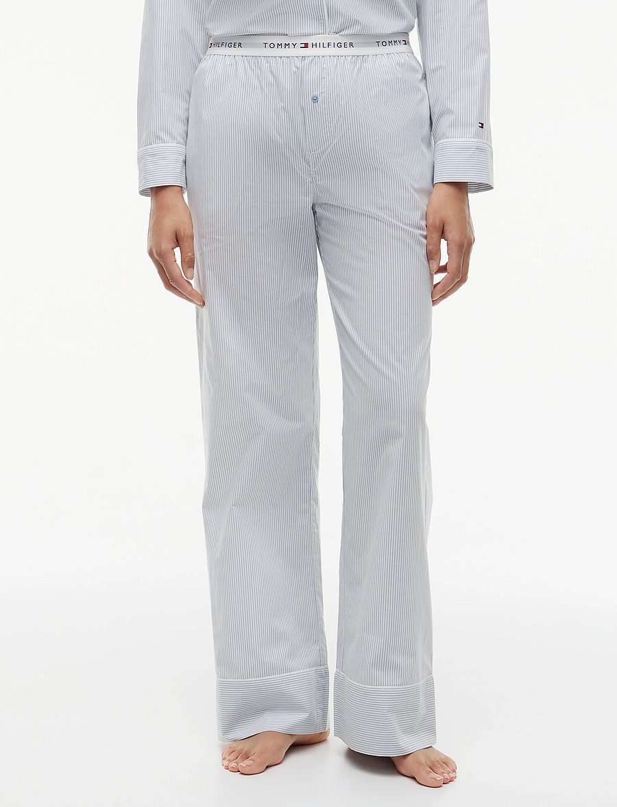 Tommy Hilfiger - POPLIN PANTS - classic ithaca brisk blue - 0