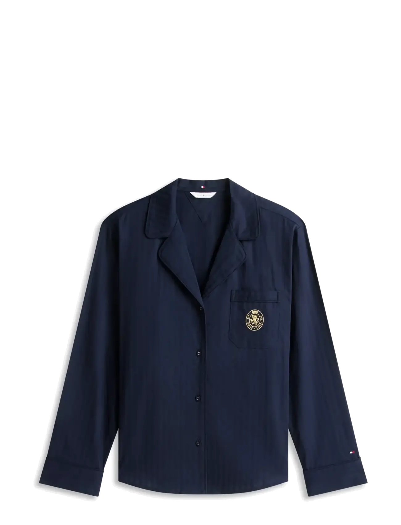 Tommy Hilfiger - LS WOVEN SHIRT PANTS PJ SET - tonal woven stripe - 1