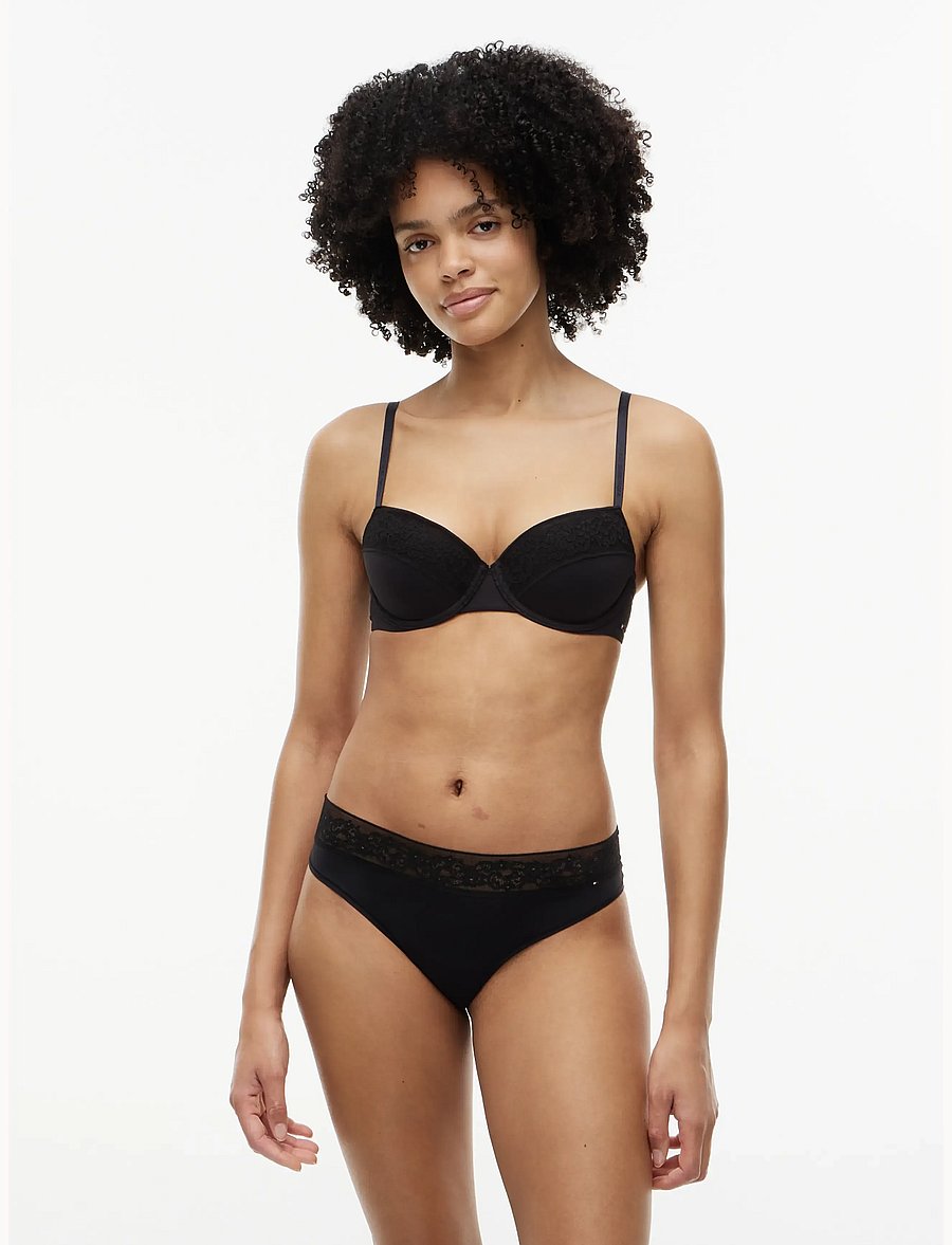 Tommy Hilfiger - SPACER DEMI BRA - bh:ar med bygel - black - 0