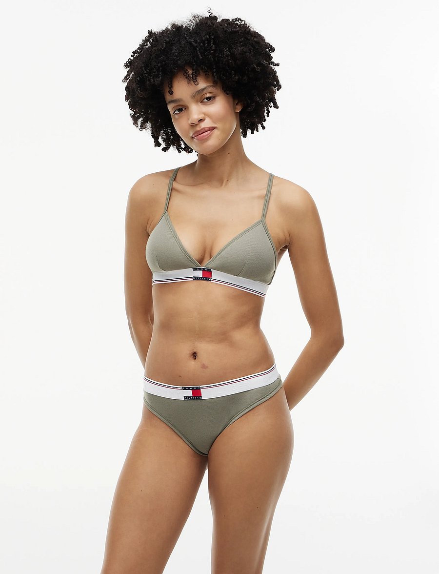 Tommy Hilfiger - VARSITY RIB RP TRIANGLE - bralette - utility sage - 0