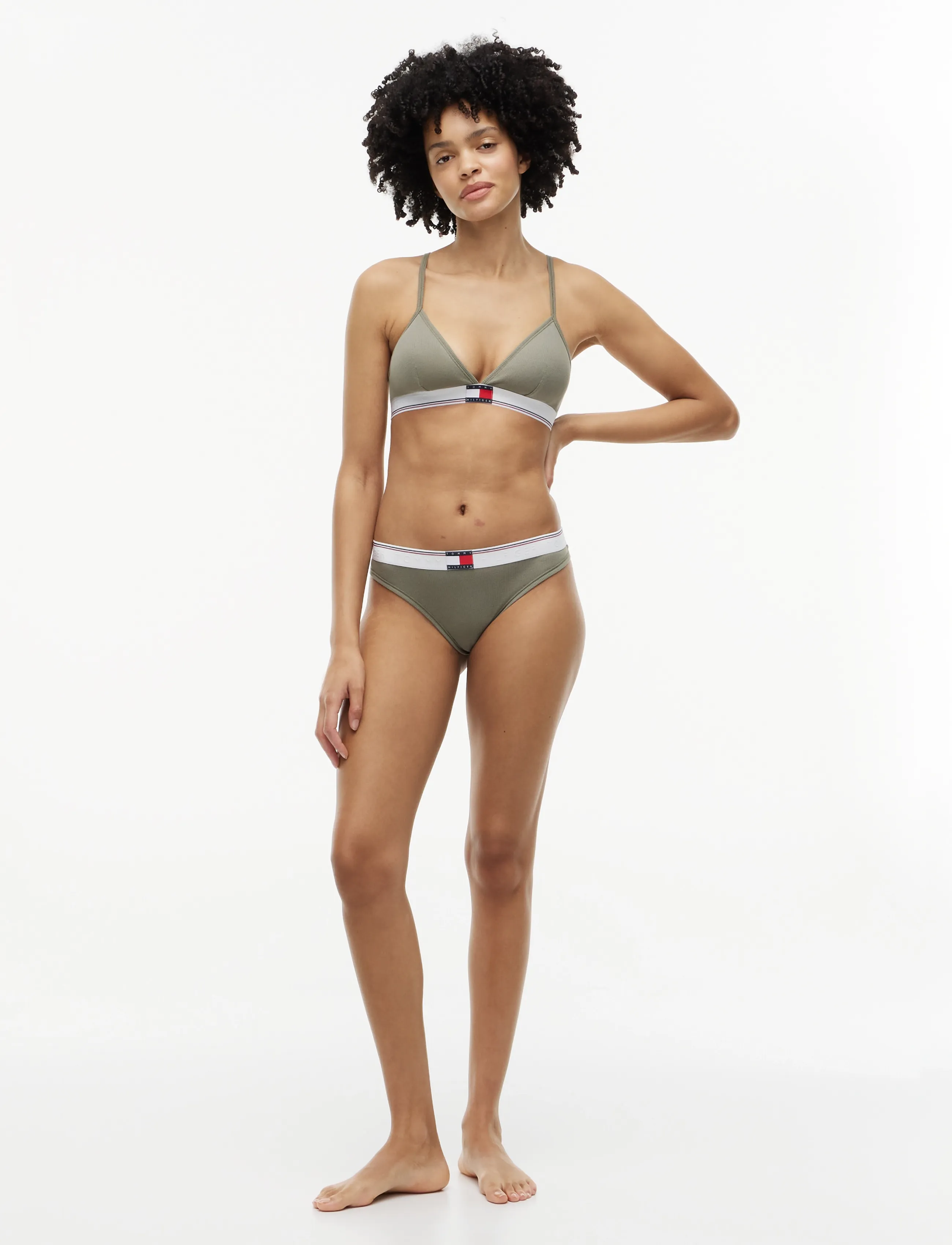 TOMMY HILFIGER Varsity Rib Thong trosor dam – bild 3