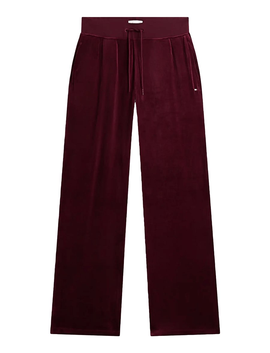 Tommy Hilfiger - VELOUR TRACK PANTS - sweatpants - burgundy - 1