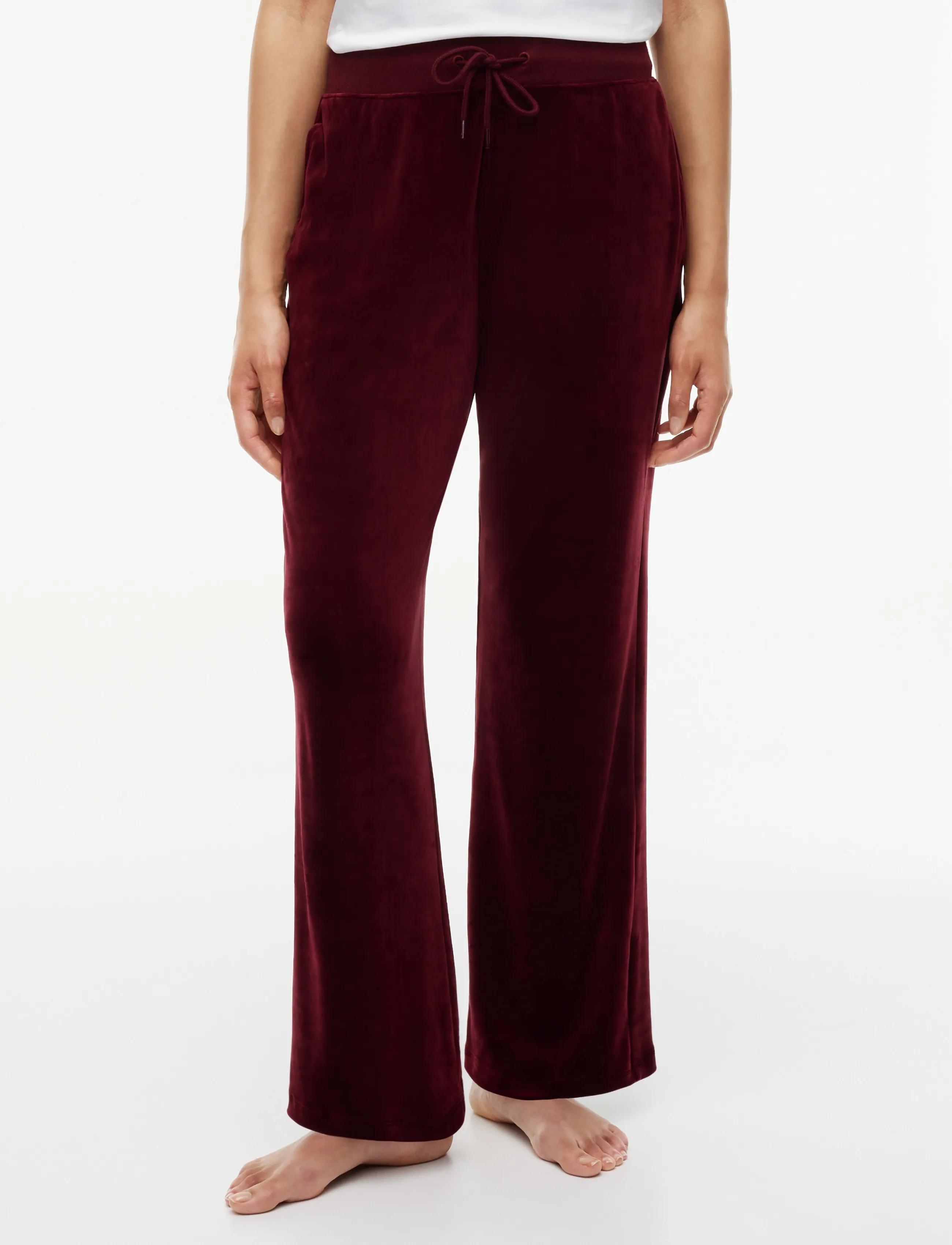 Tommy Hilfiger - VELOUR TRACK PANTS - sweatpants - burgundy - 0
