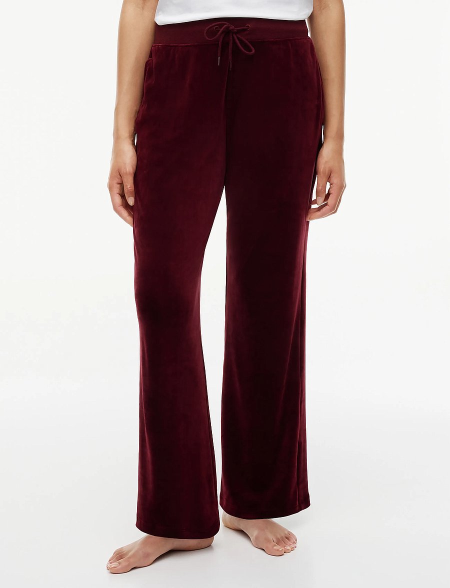 Tommy Hilfiger - VELOUR TRACK PANTS - sweatpants - burgundy - 0