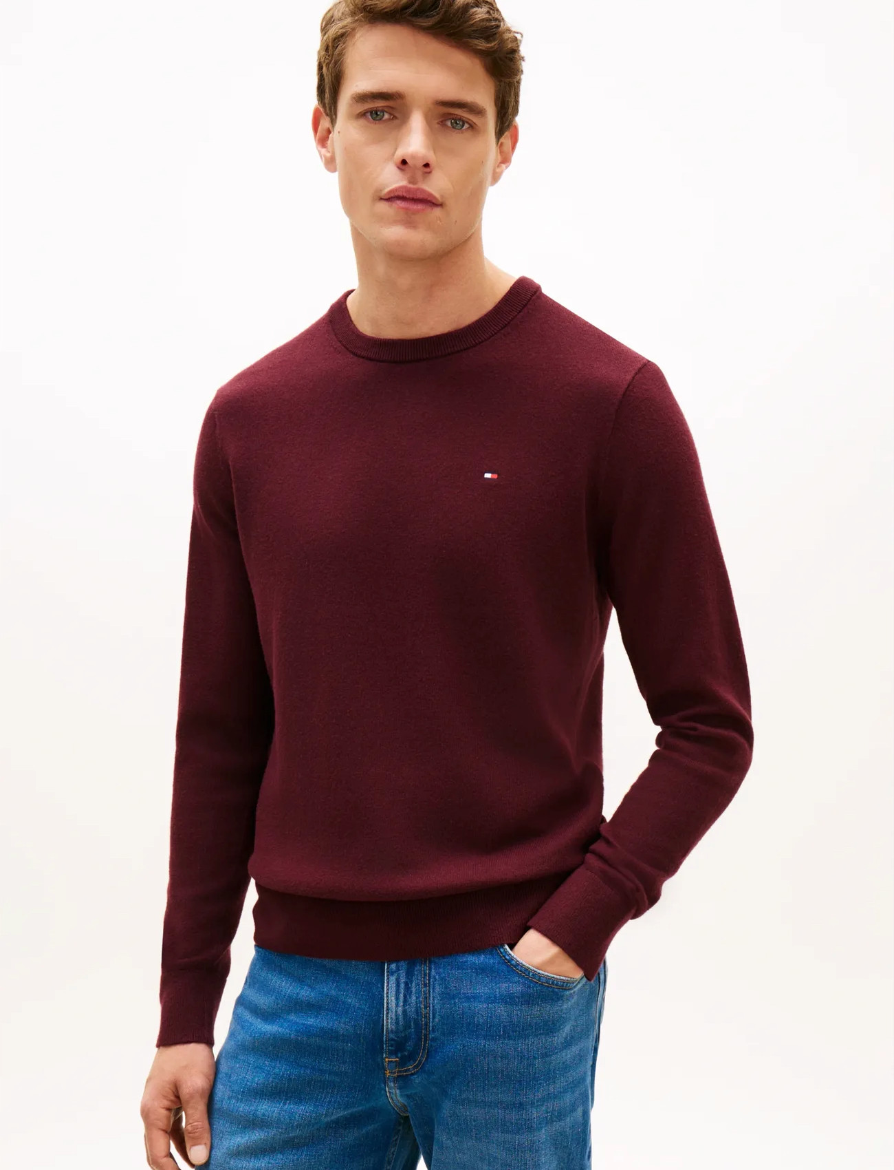 Tommy Hilfiger Pima Org Ctn Cashmere Crew Neck - Beige - S 2