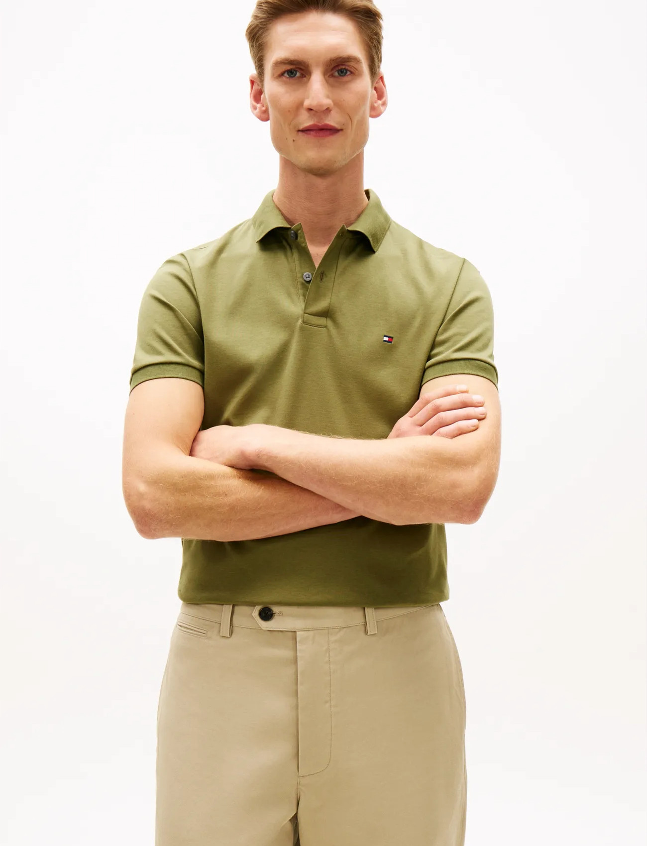 Tommy Hilfiger Liquid Cotton Reg Seasonal Polo - - L 10