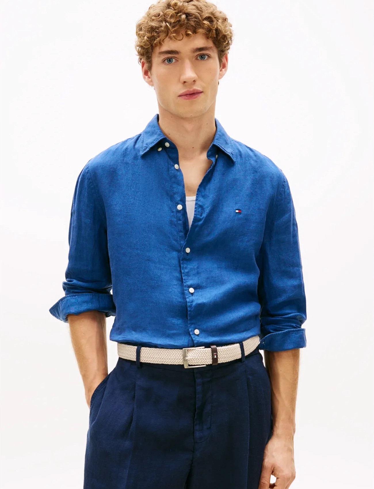 Tommy Hilfiger Pigment Dyed Li Solid Rf Shirt - - S 1