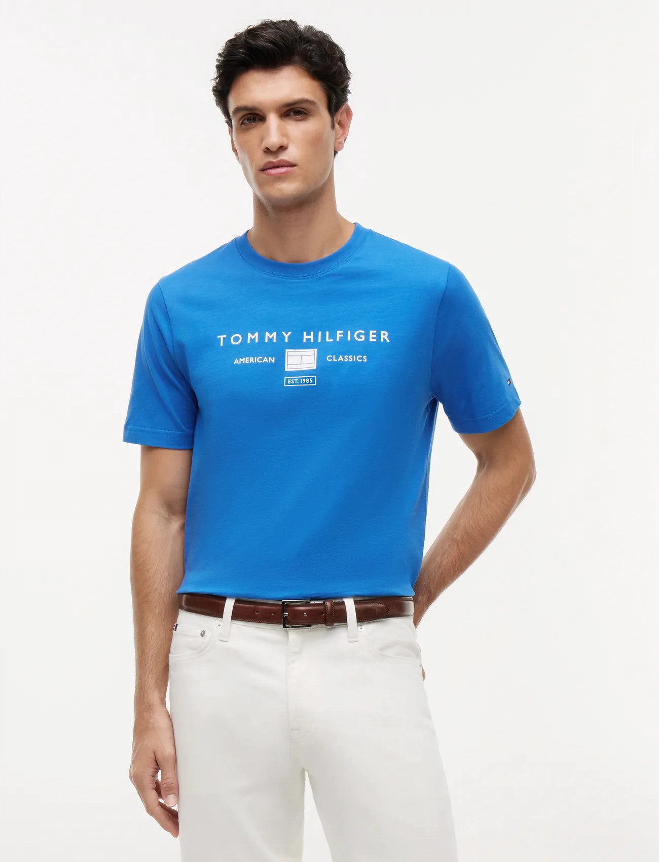 Tommy Hilfiger Brand Love Mono Stack Tee - - S 1