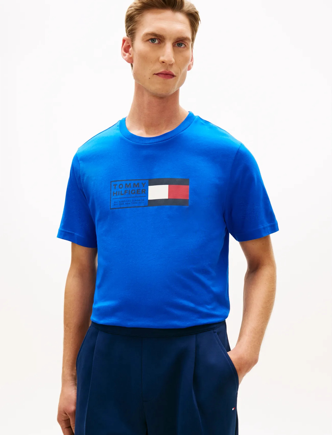 Tommy Hilfiger Brand Love Text Box Tee - White - S 1
