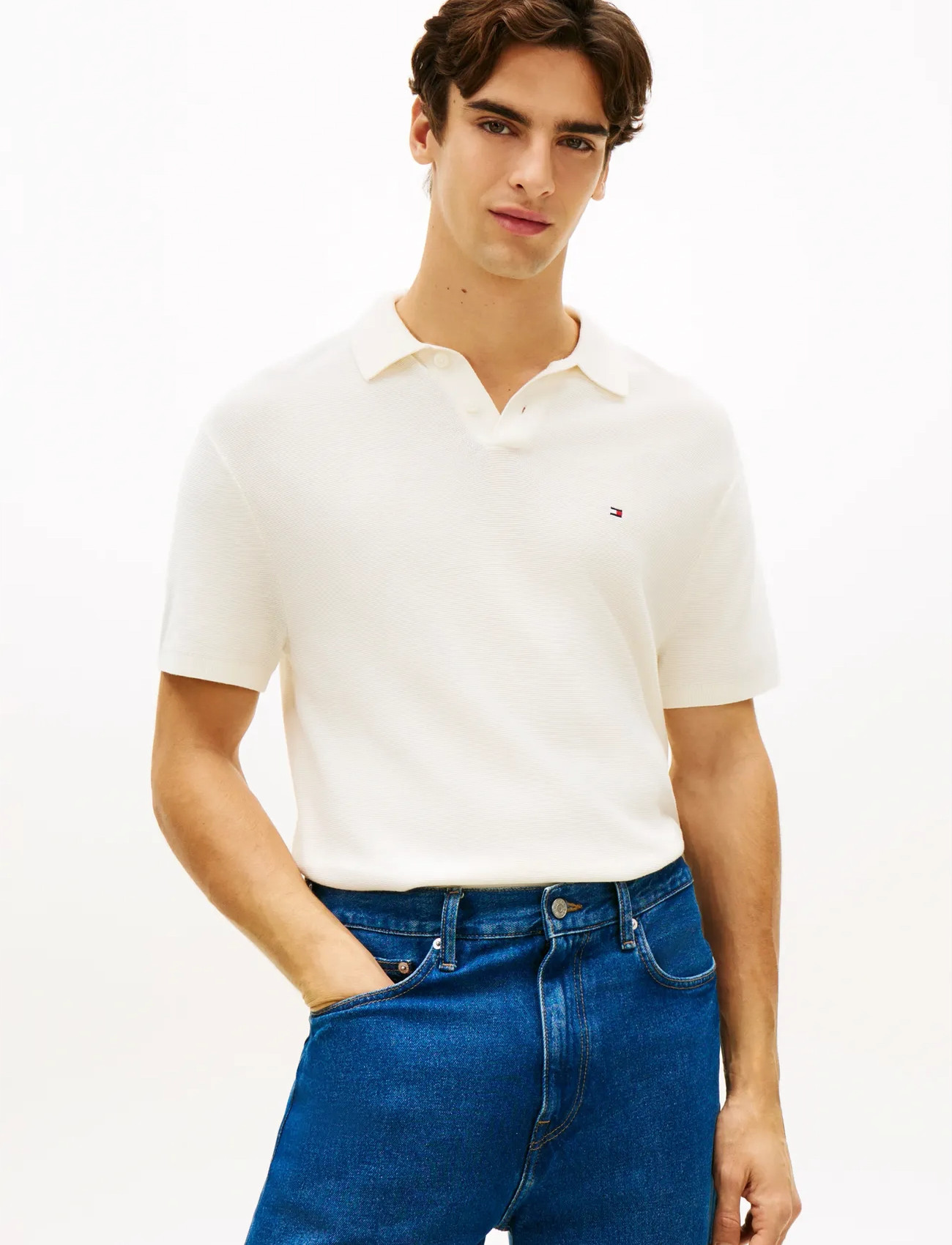 Tommy Hilfiger Cool Touch Structure Ss Polo - - S 2