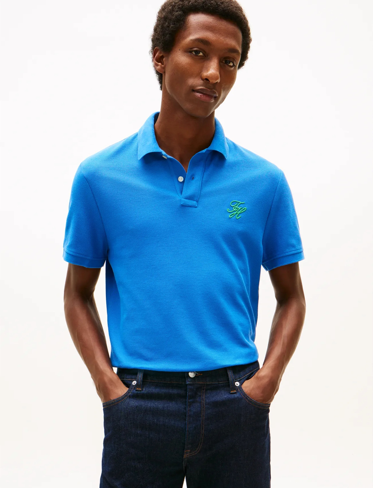Tommy Hilfiger Th Script Reg Polo - - S 1
