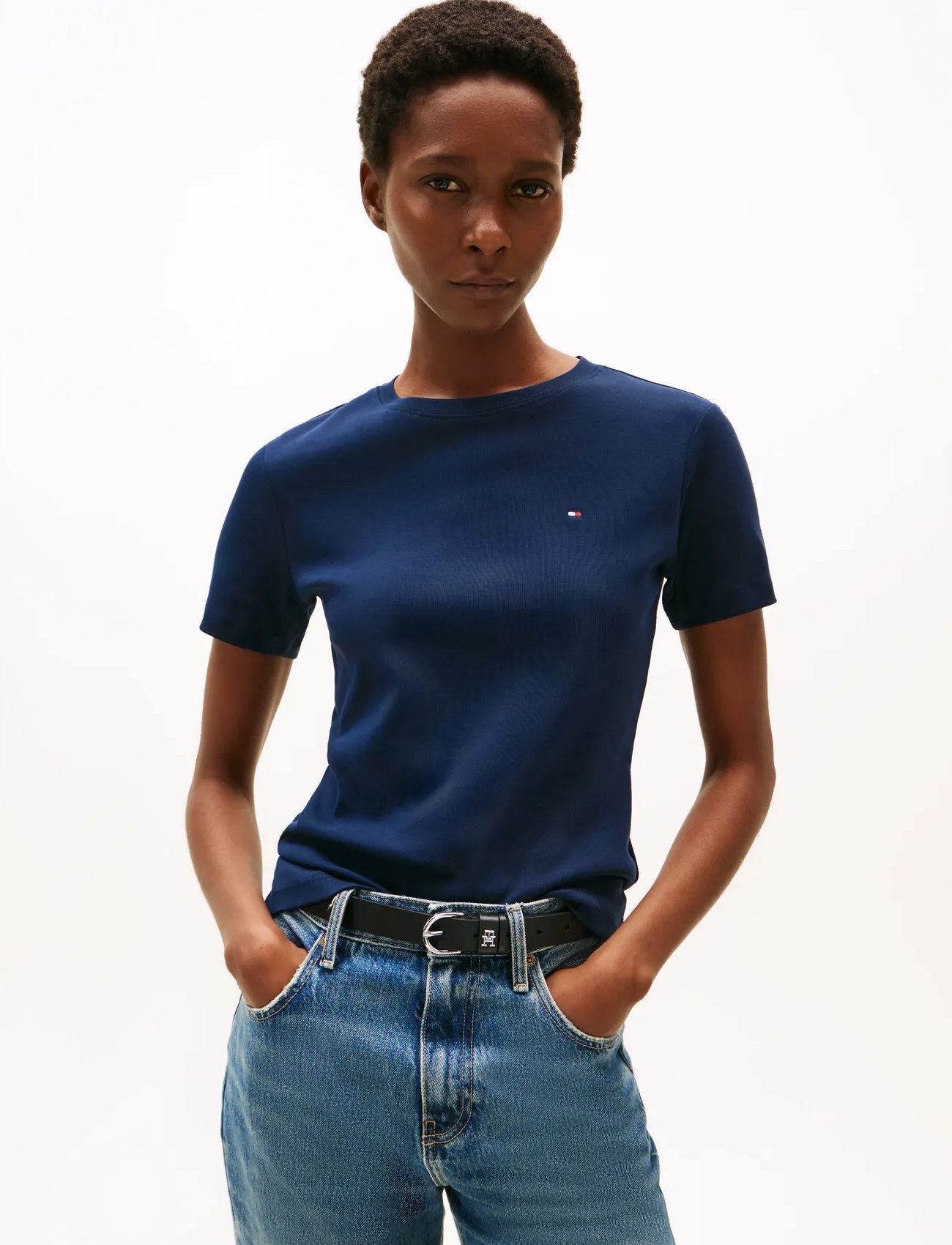 Tommy Hilfiger Slim Cody C-Nk Ss - - XXS 2