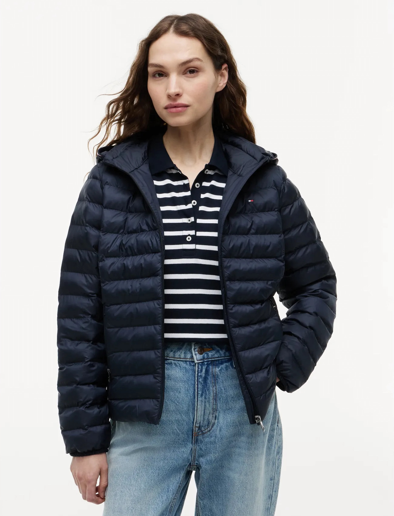 Tommy Hilfiger Lw Padded Global Stripe Jacket - Navy - XXS 2