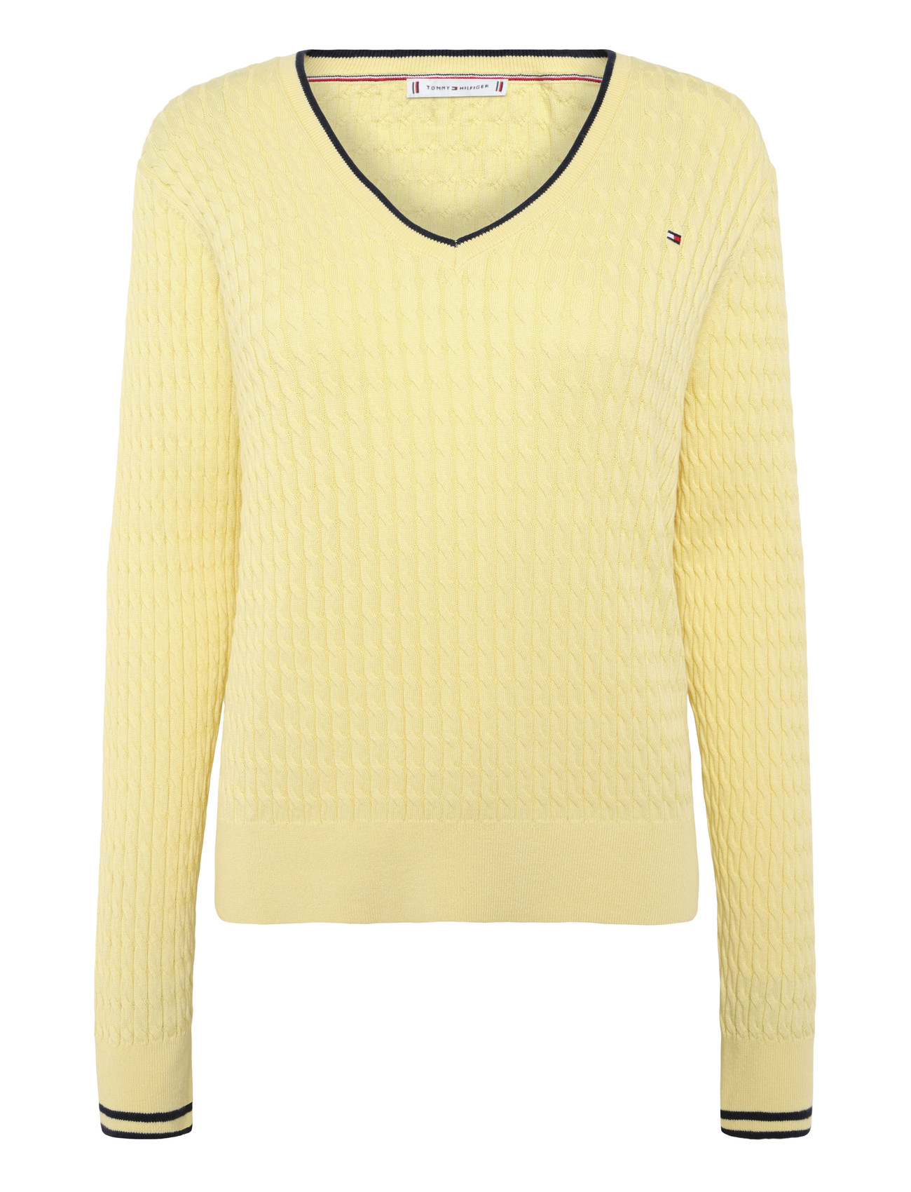 Tommy Hilfiger | Co Cable Fine Gg V-Nk Ls Swt | XXL