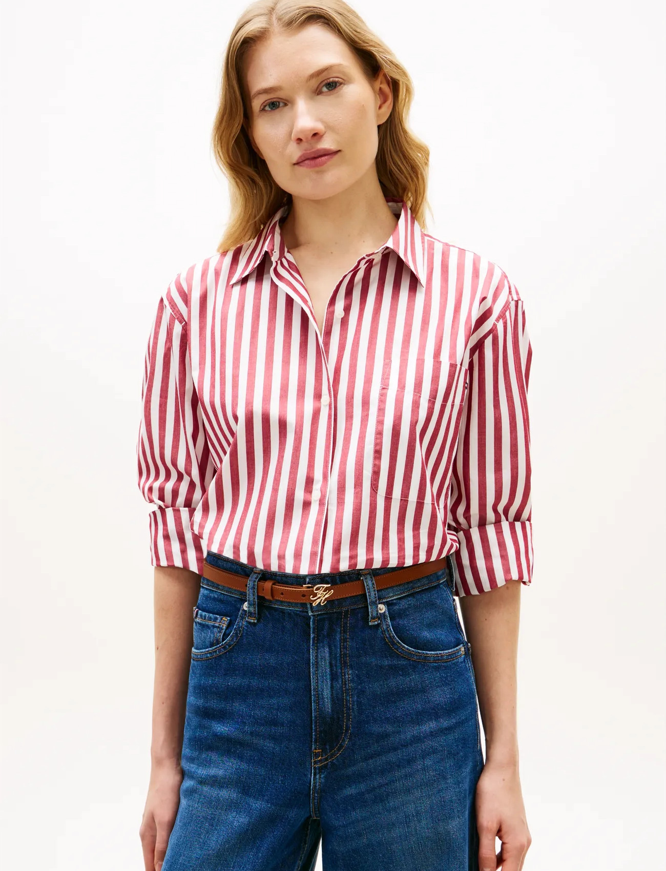 Tommy Hilfiger Ess Poplin Easy Fit Shirt - - 42 1