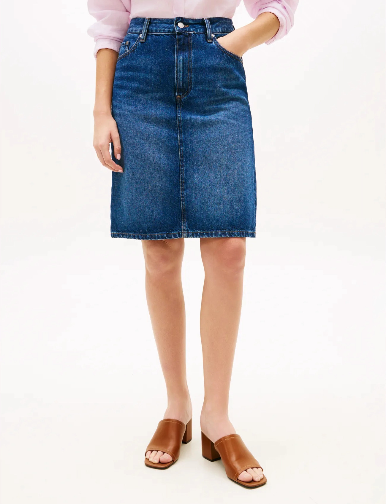 Tommy Hilfiger Dnm New Doreen Knee Skirt Rw - - 42 1